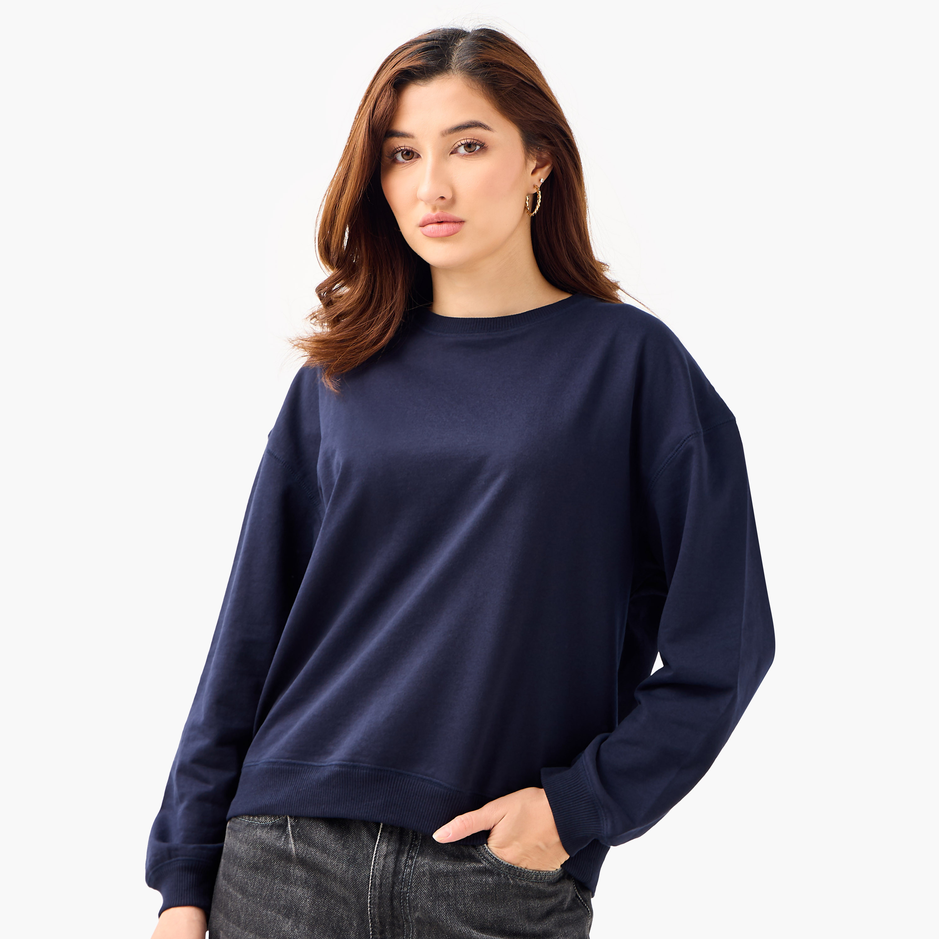 سويت شيرت بقصة عادية - طقم من قطعتين-women-winterwear-hoodiesandsweatshirts-sweatshirts-image-5