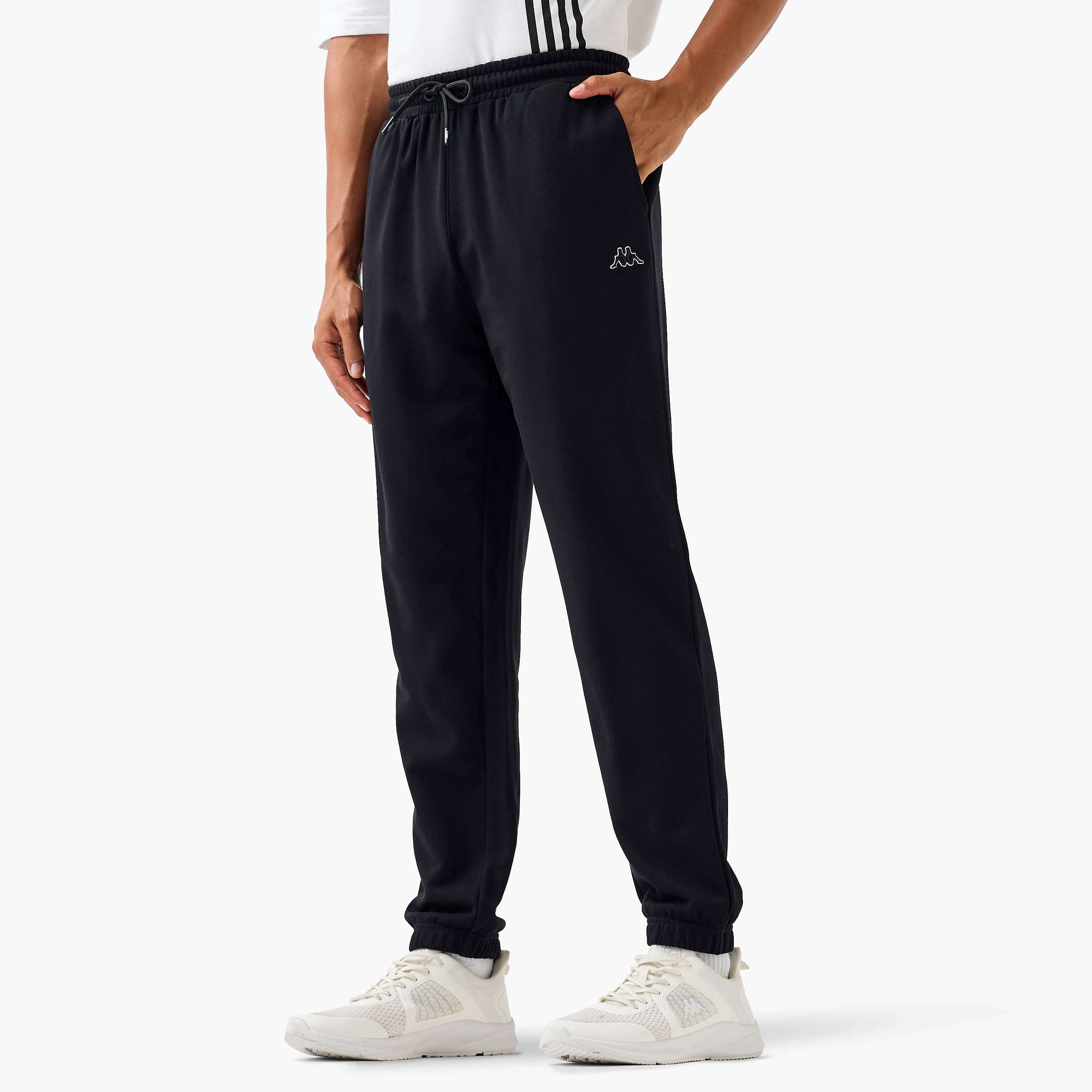 Kappa Relaxed Fit Joggers with Elasticated Waist-men-clothing-sportswearandactivewear-bottoms-joggers-image-1