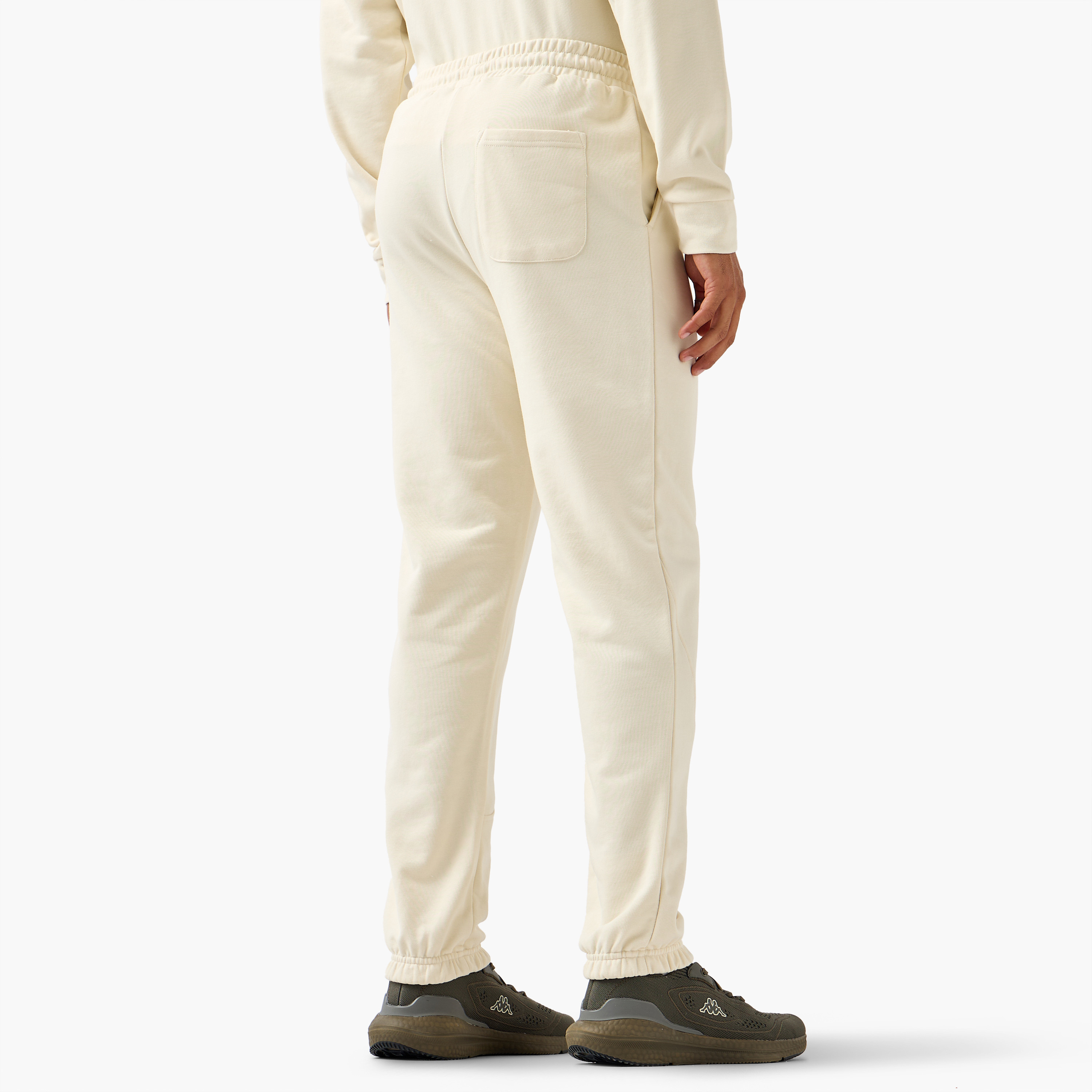 Kappa Men Relaxed Fit Flexi Waist Joggers with Panelled Design-men-clothing-sportswearandactivewear-bottoms-joggers-image-3