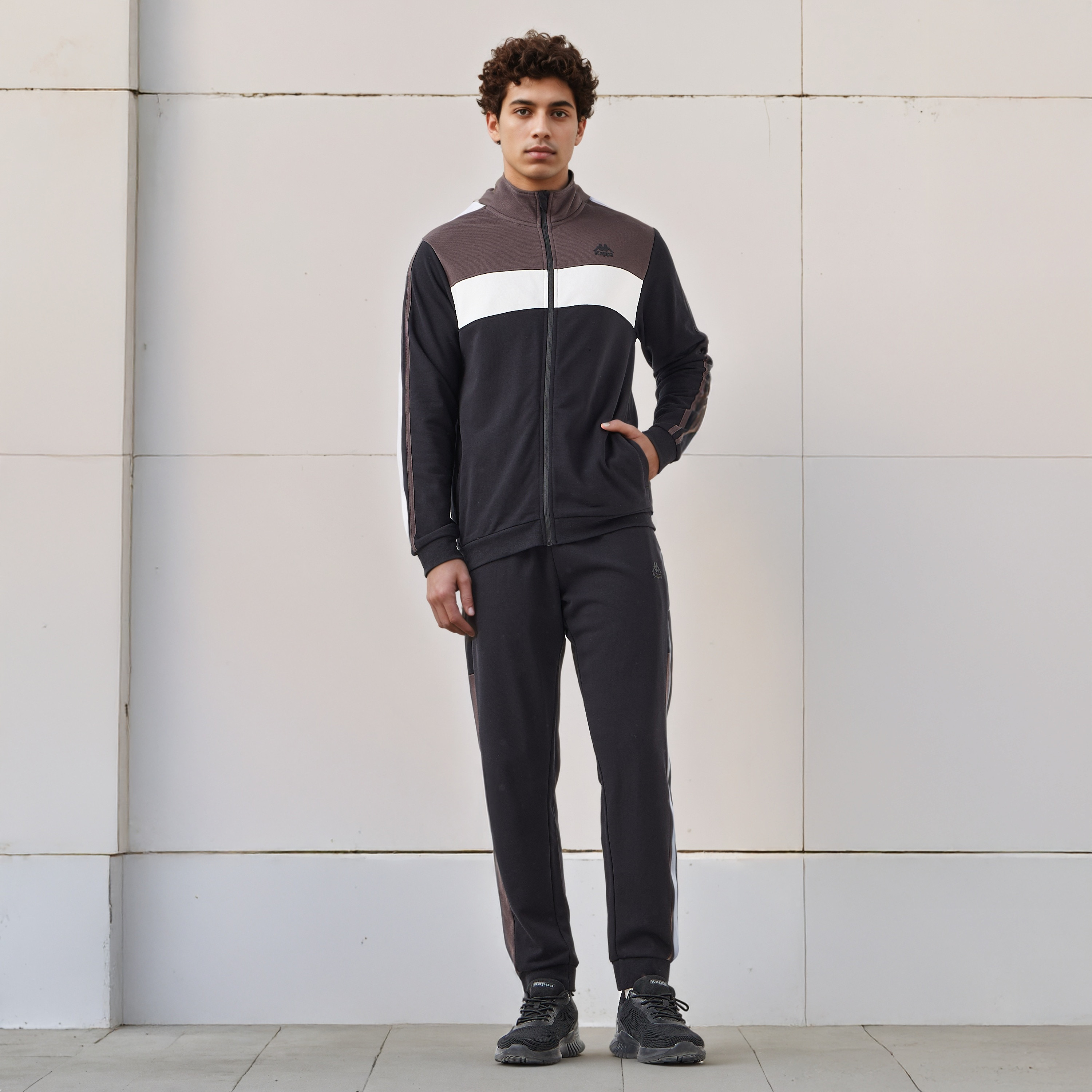 Kappa Men Regular Fit Colourblock Hoodie-men-winterwear-hoodiesandsweatshirts-image-2