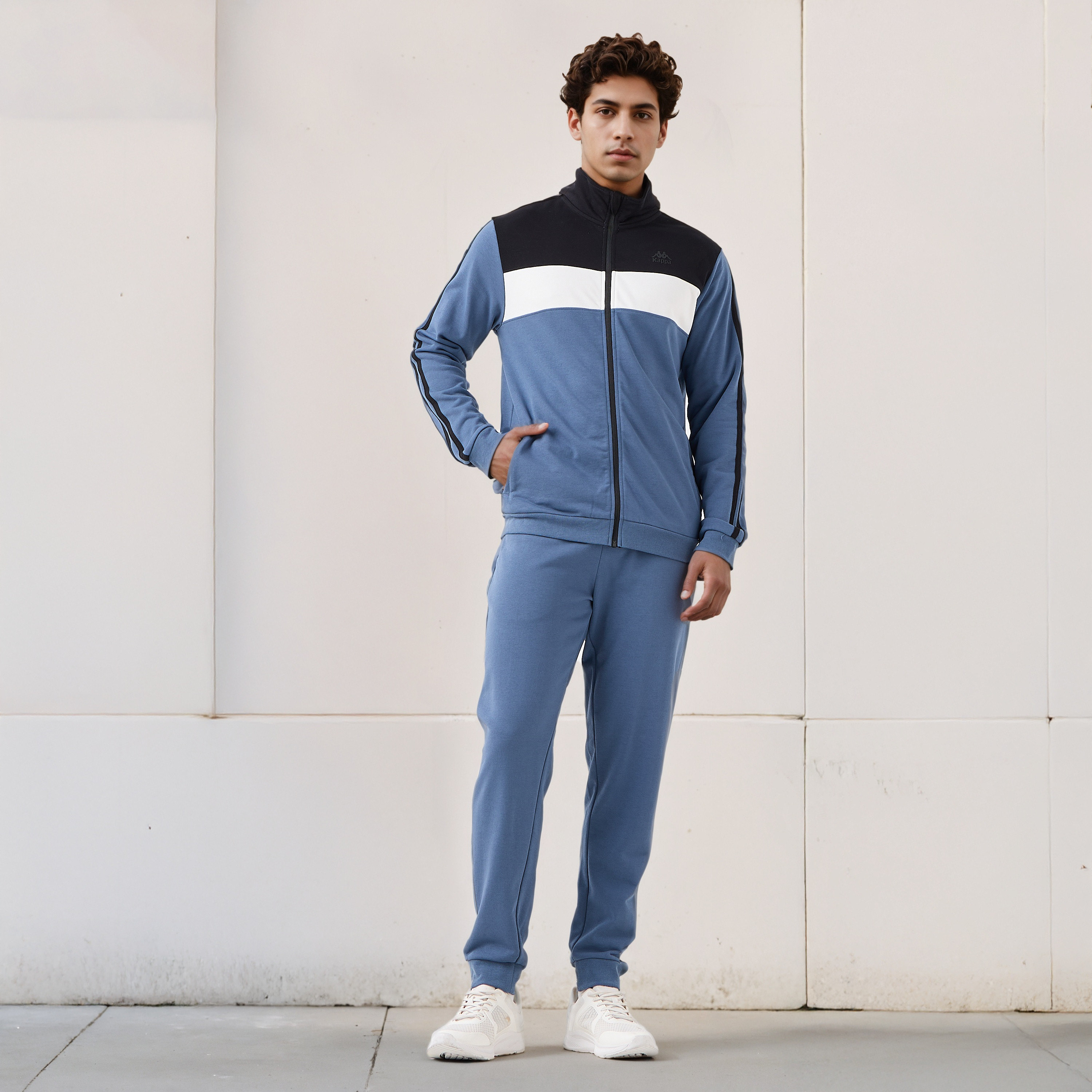 Kappa Men Regular Fit Colourblock Hoodie-men-winterwear-hoodiesandsweatshirts-image-2