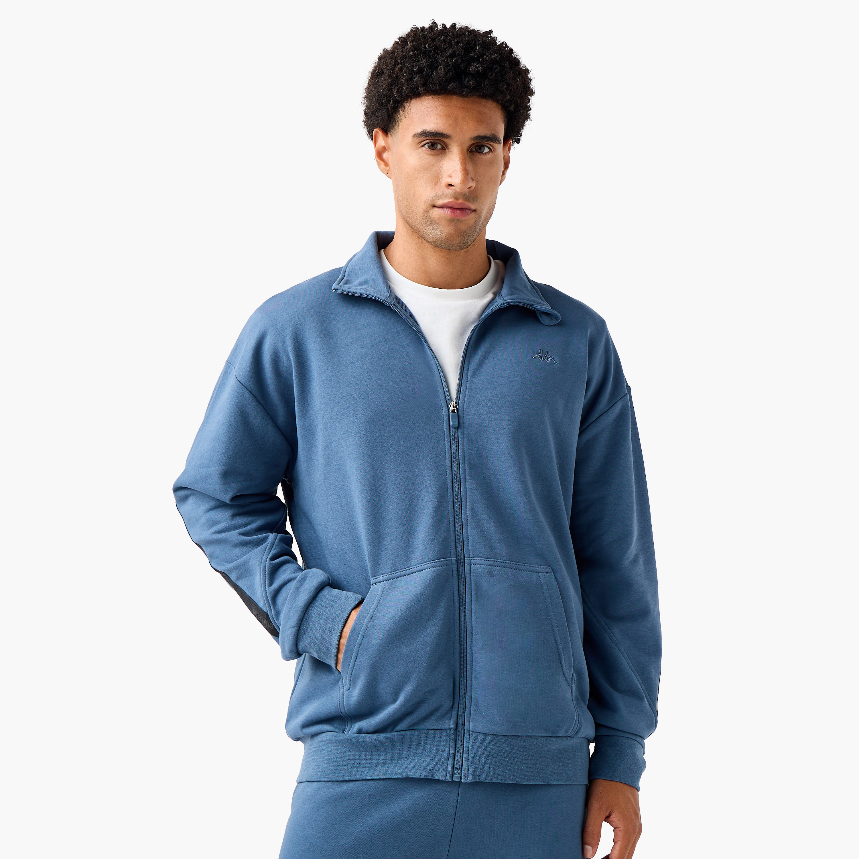 Kappa Men Regular Fit High Neck Sweatshirt-men-winterwear-hoodiesandsweatshirts-image-1