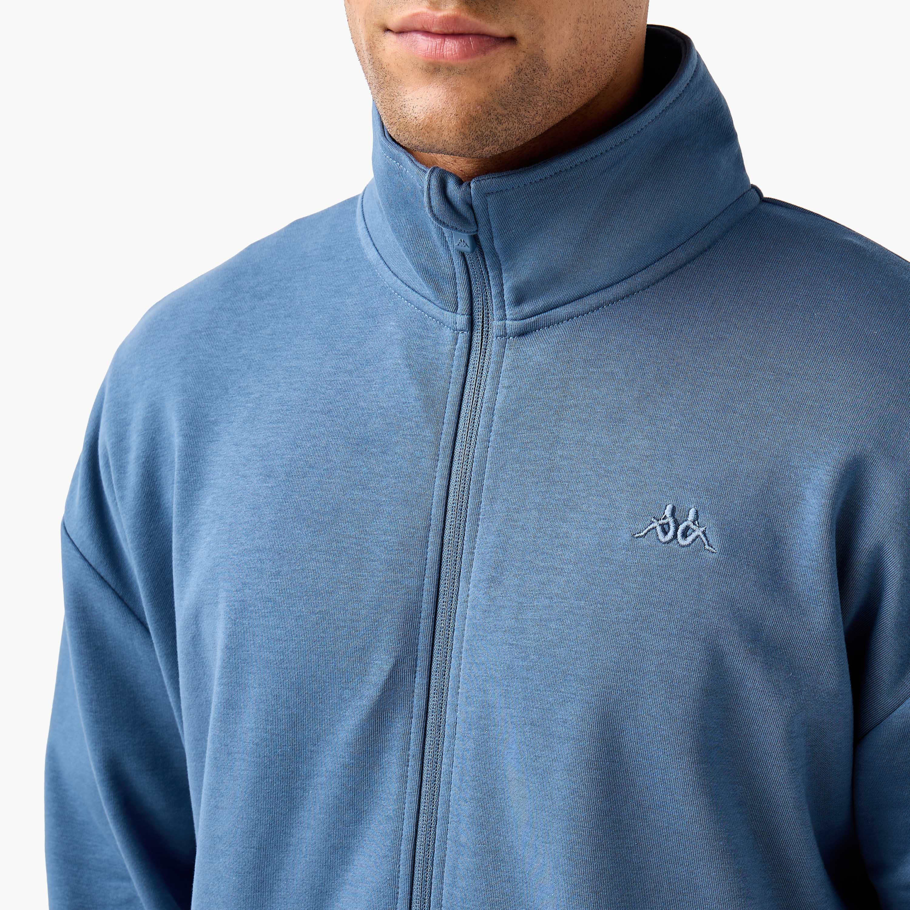 Kappa Men Regular Fit High Neck Sweatshirt-men-winterwear-hoodiesandsweatshirts-image-4