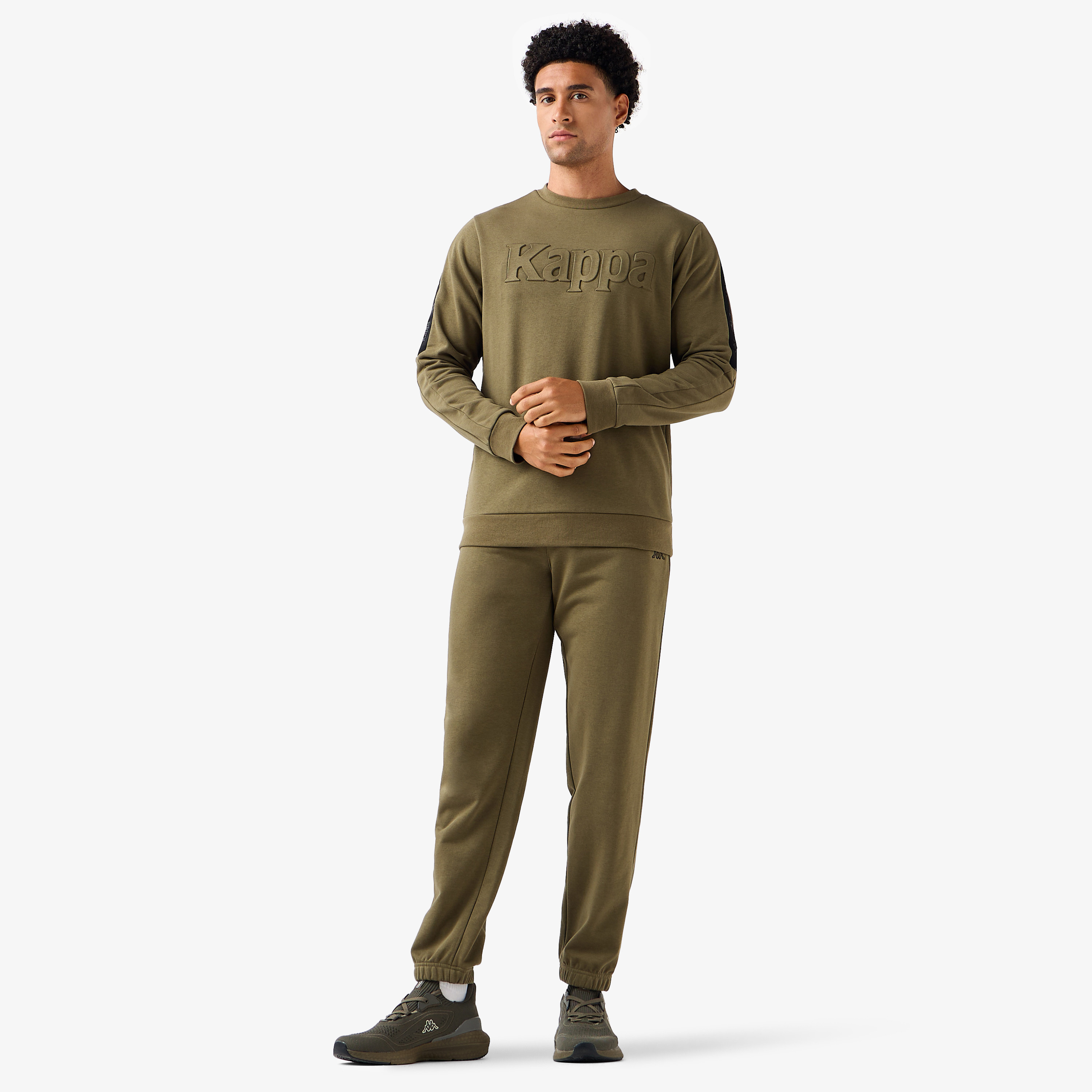 Kappa Men Regular Fit Logo Embossed Sweatshirt-men-winterwear-hoodiesandsweatshirts-image-2