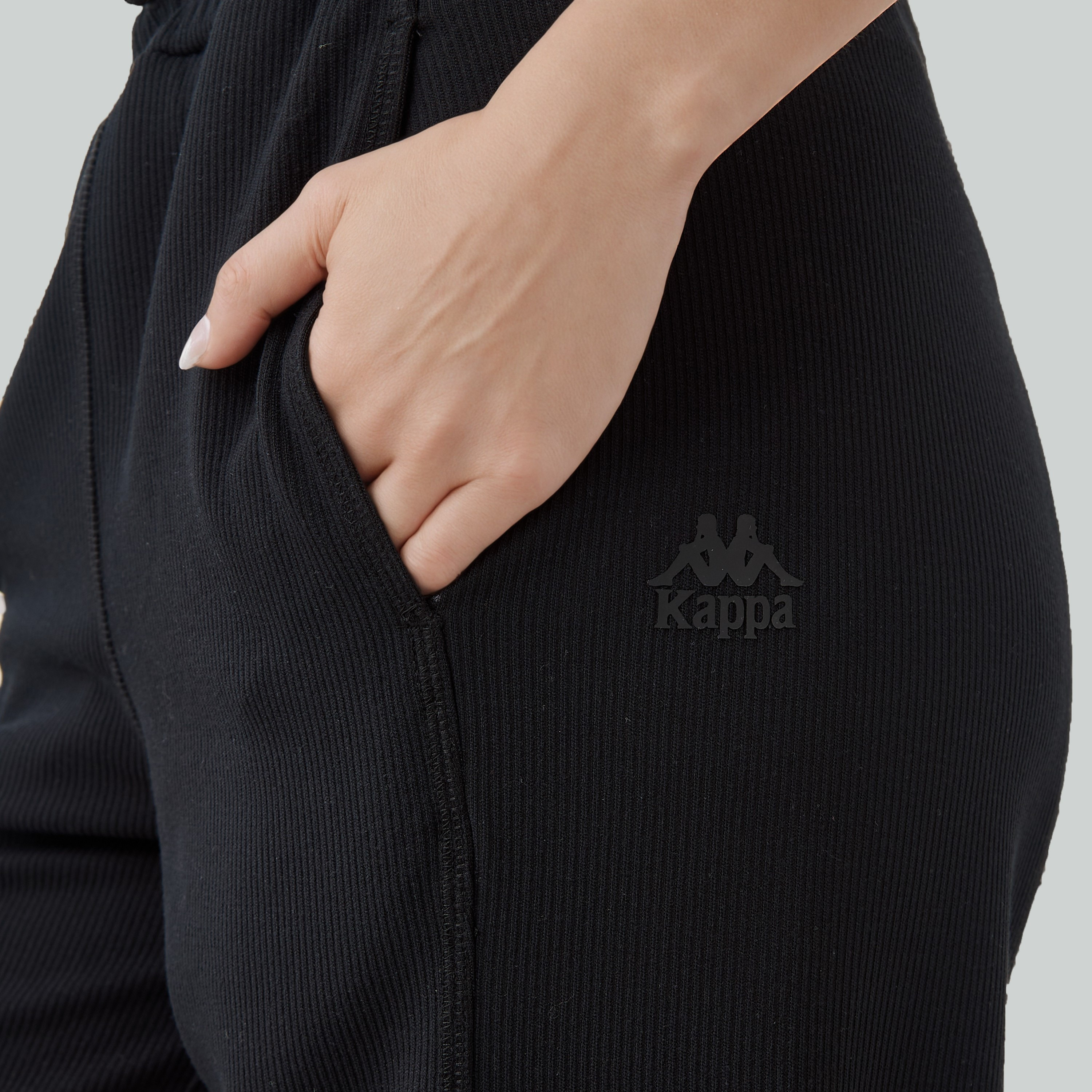 Kappa Women Relaxed Fit Flexi Waist Track Pants with Pockets-women-clothing-bottoms-joggers-image-4