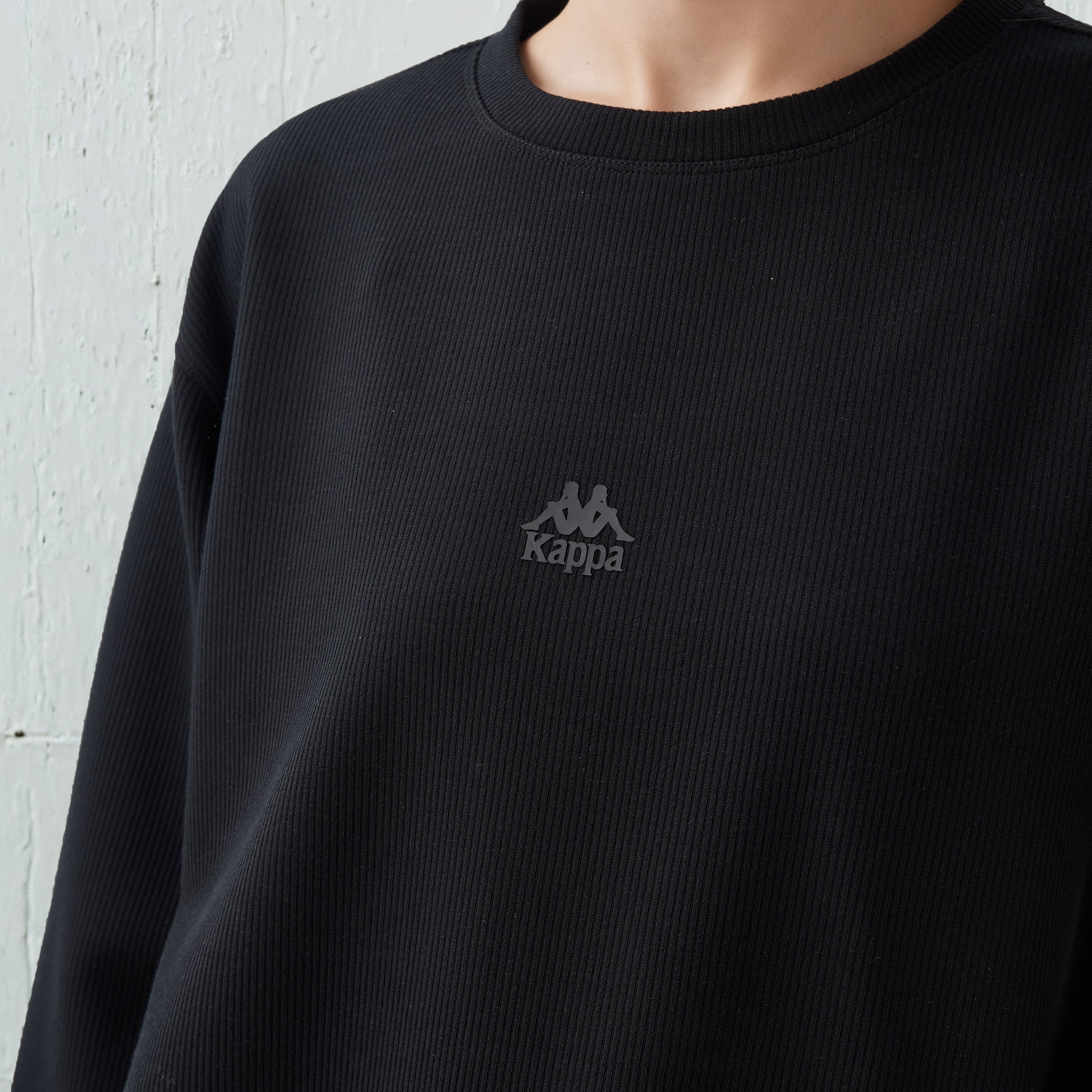Kappa Women Regular Fit Ribbed Sweatshirt-women-winterwear-hoodiesandsweatshirts-sweatshirts-image-4