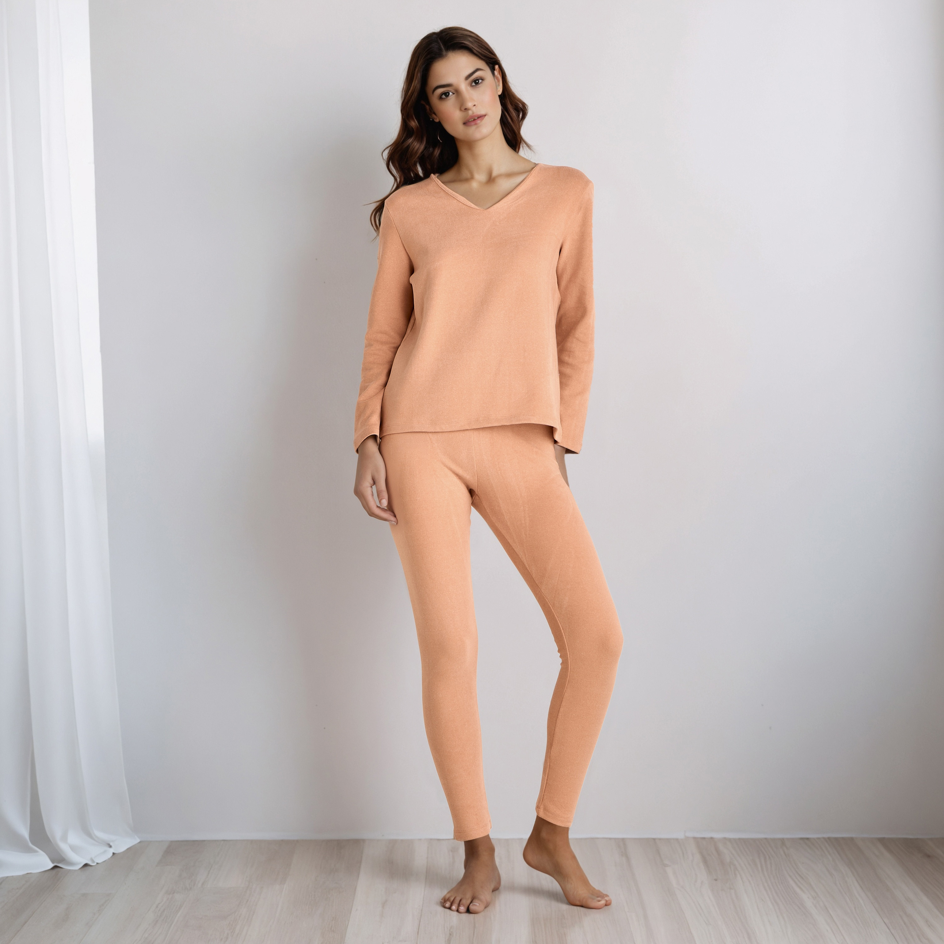 Pyjama Set Thermal T-shirt & Leggings-women-clothing-nightwear-pyjamas-longsets-image-1