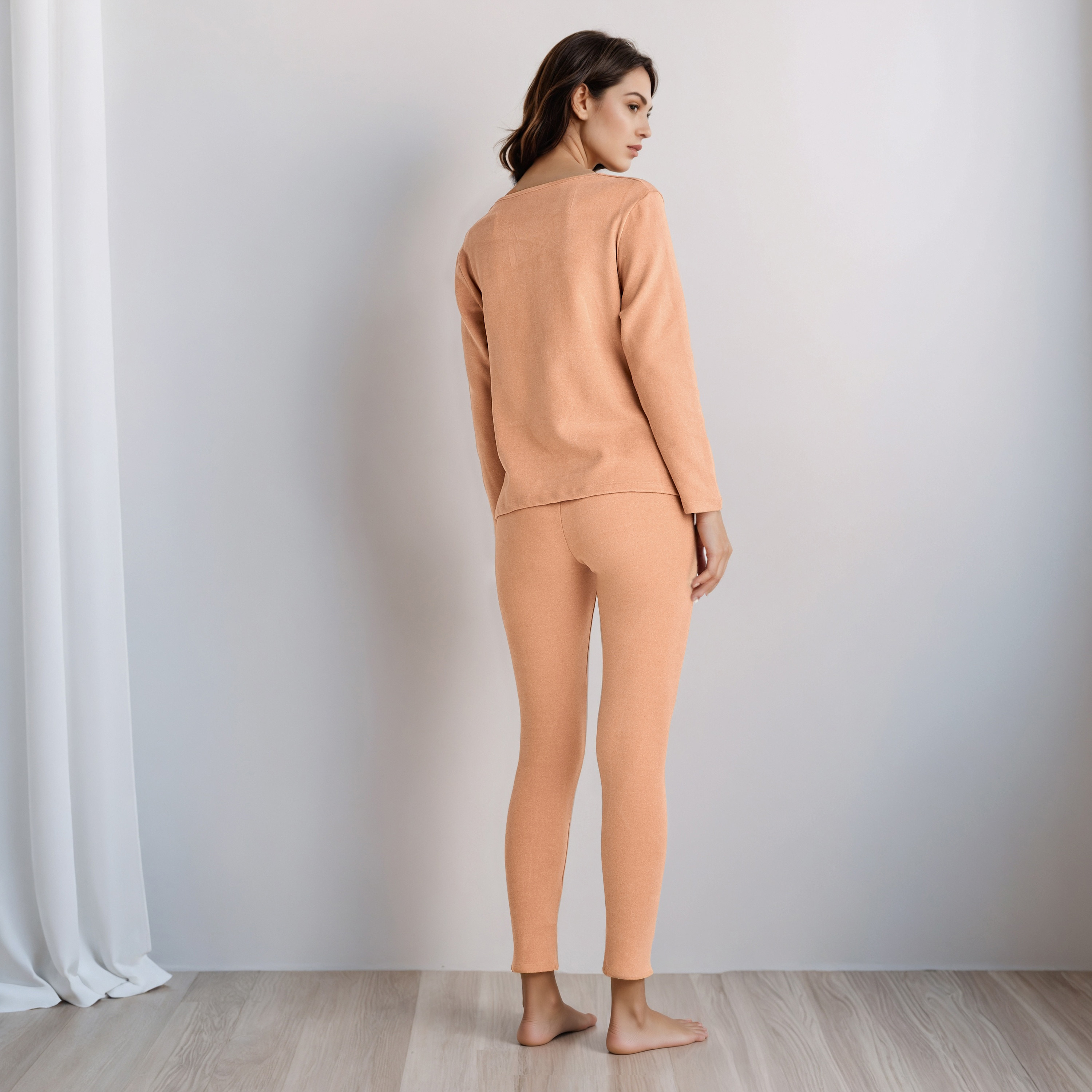 Pyjama Set Thermal T-shirt & Leggings-women-clothing-nightwear-pyjamas-longsets-image-3