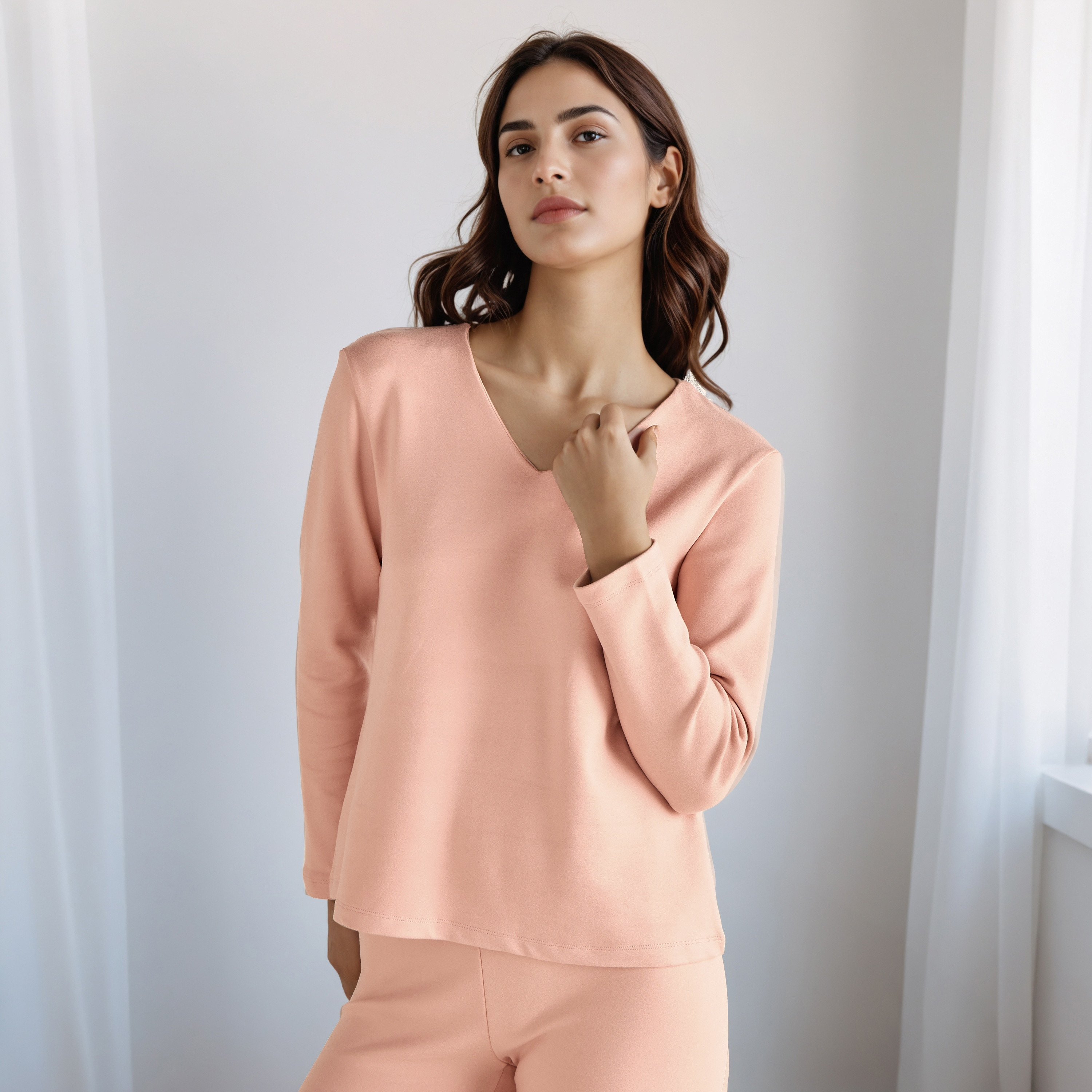 Pyjama Set Thermal T-shirt & Leggings-women-clothing-lingerie-thermals-image-2