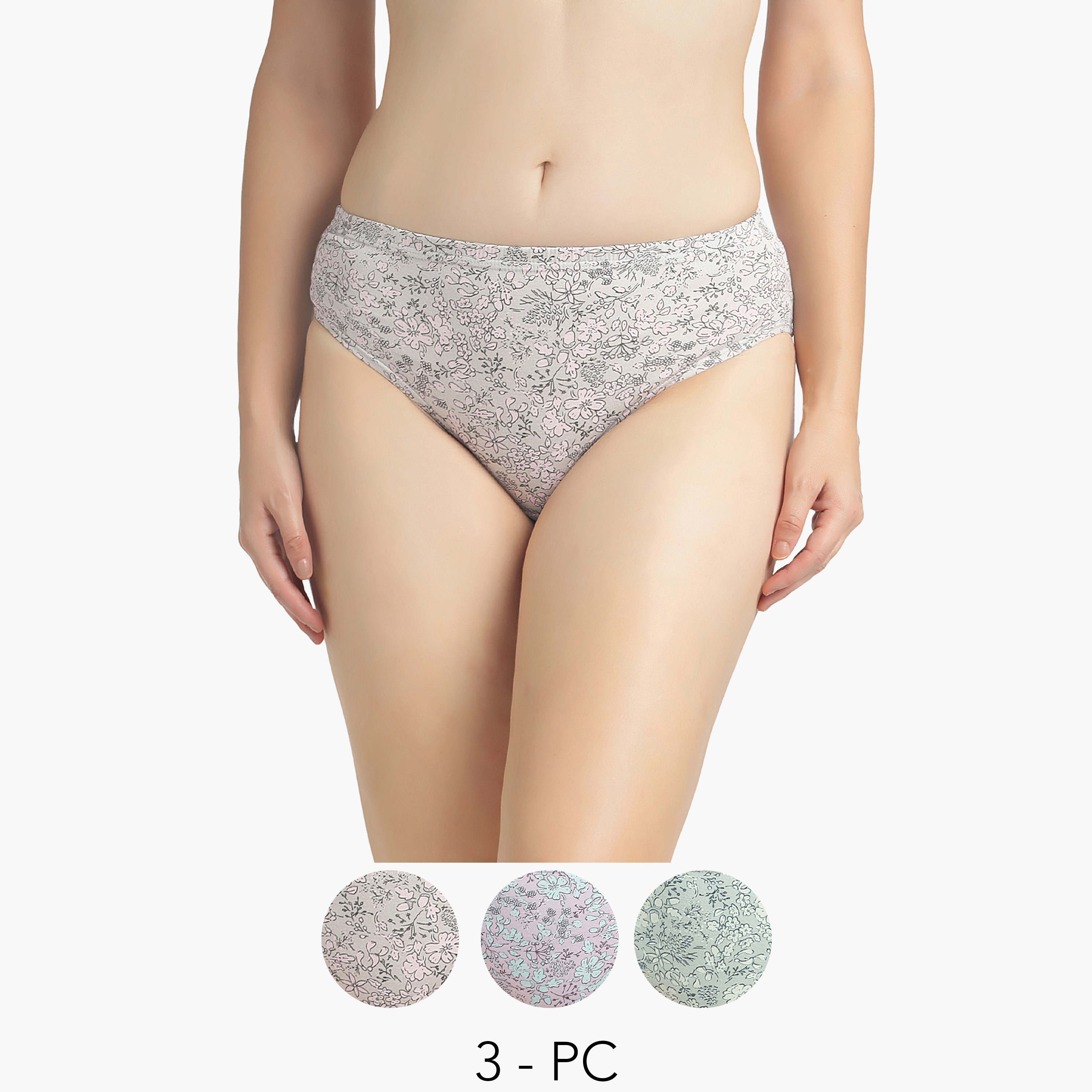 Set of 3 - Juliet Hipster Briefs Printed-women-clothing-lingerie-panties-image-1