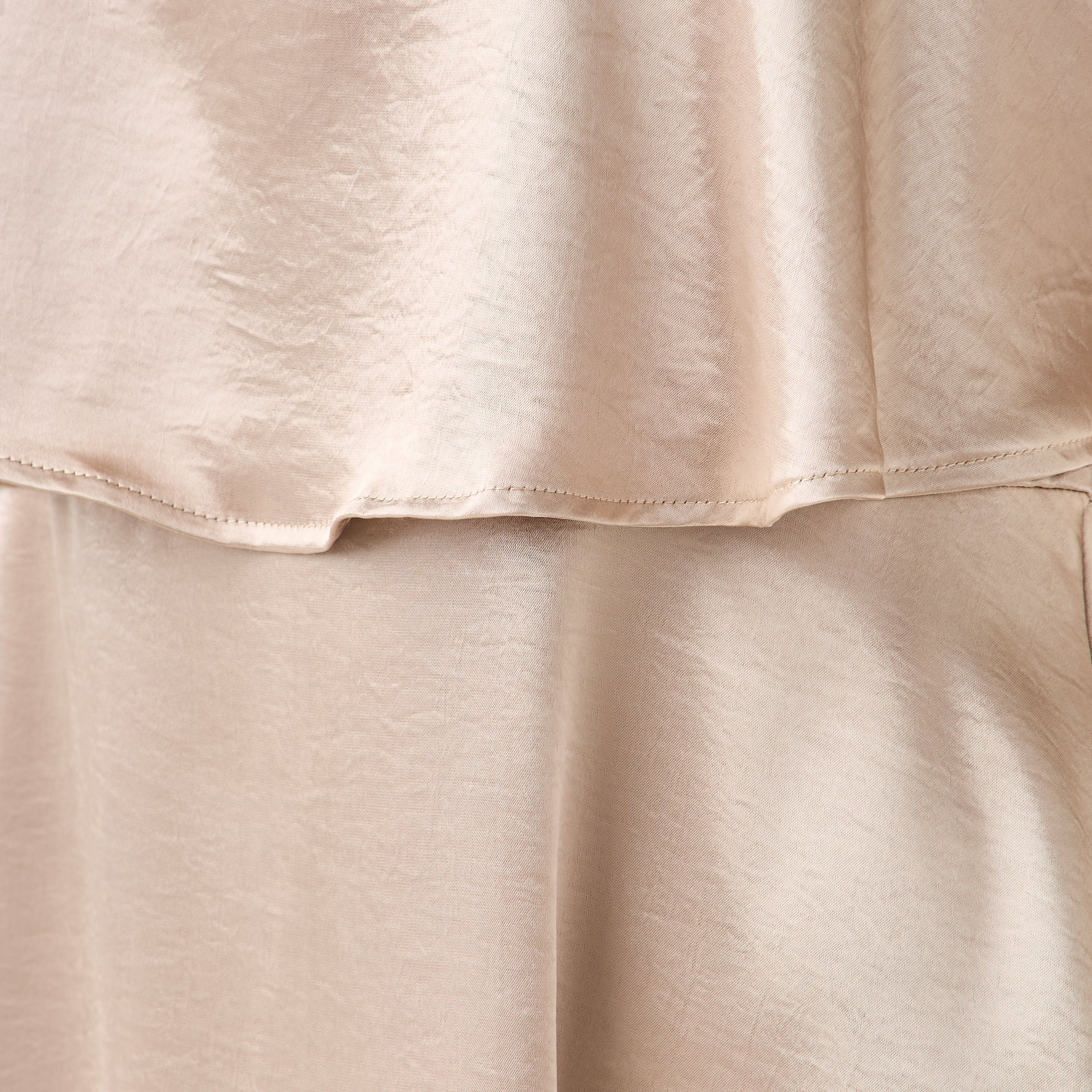 A-Line Maxi Polyester Dress with Cape Overlay Detail-women-clothing-dresses-image-5