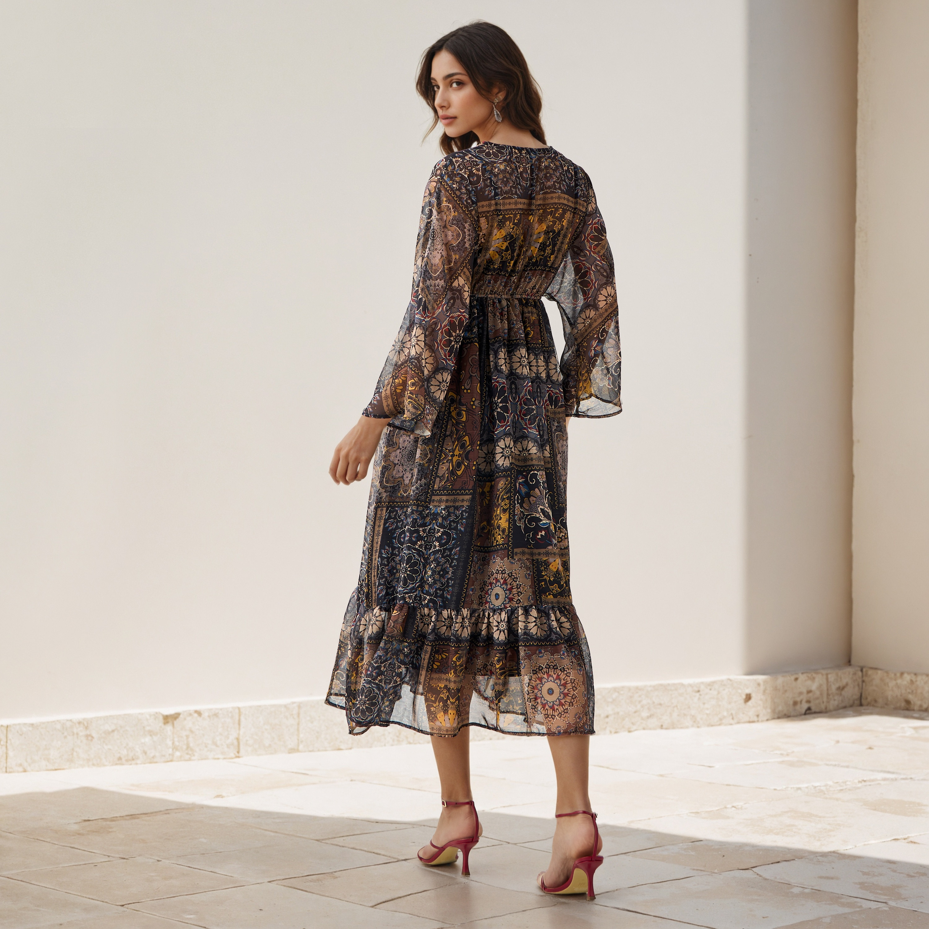 Floral Print Kaftan Women Dress Viscose-PROMO_SP_QA__6_RGCC_BUY2FOR199_040325-image-3