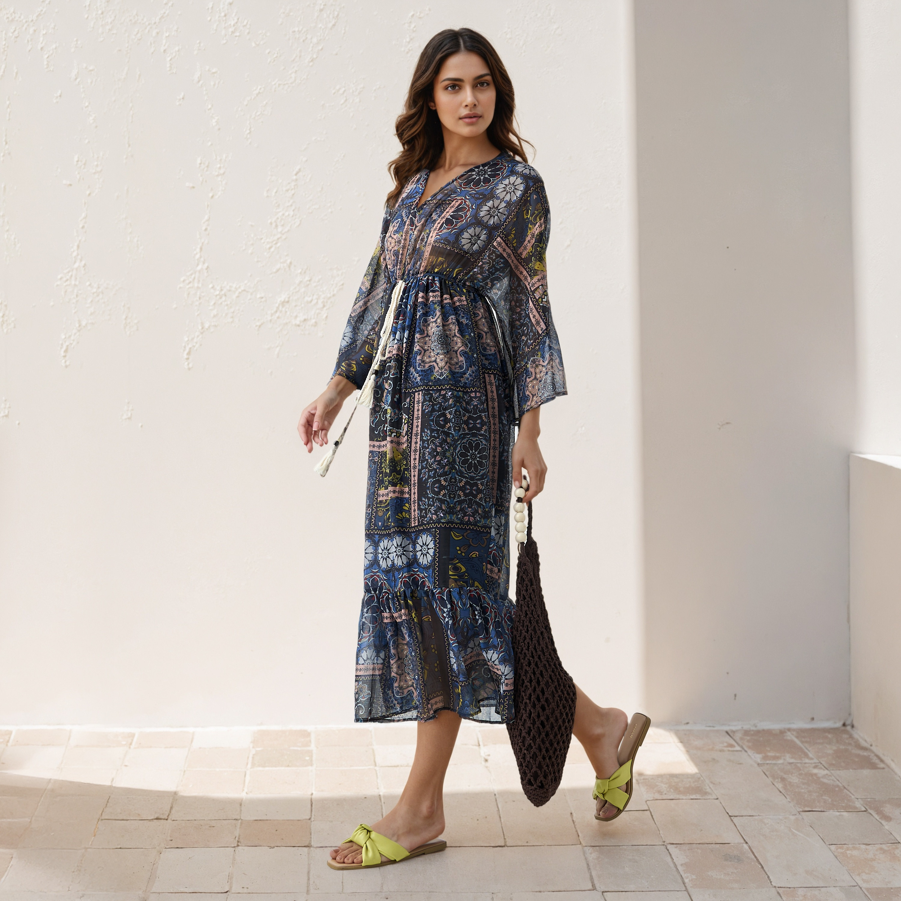 Floral Print Kaftan Women Dress Viscose-PROMO_SP_QA__6_RGCC_BUY2FOR199_040325-image-2