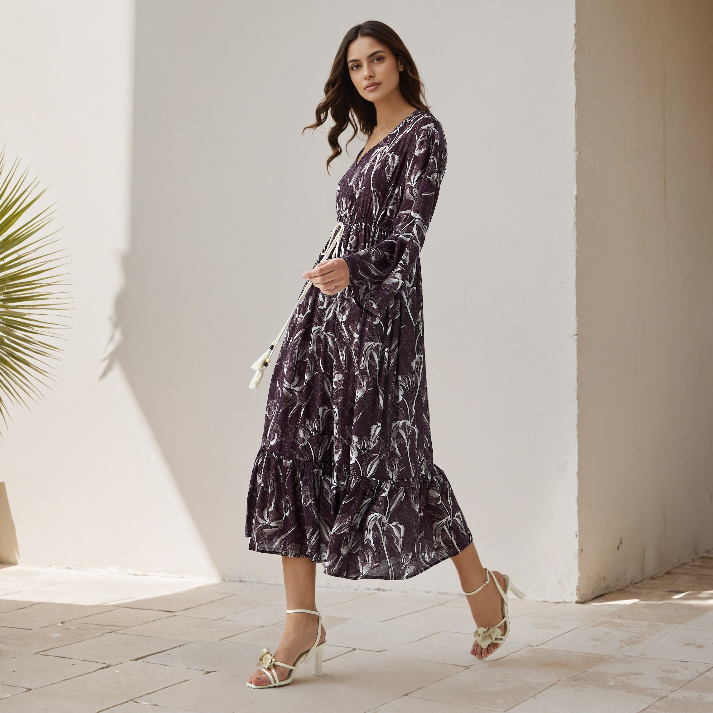 Floral Print Kaftan Women Dress Viscose-PROMO_SP_QA__6_RGCC_BUY2FOR199_040325-image-2