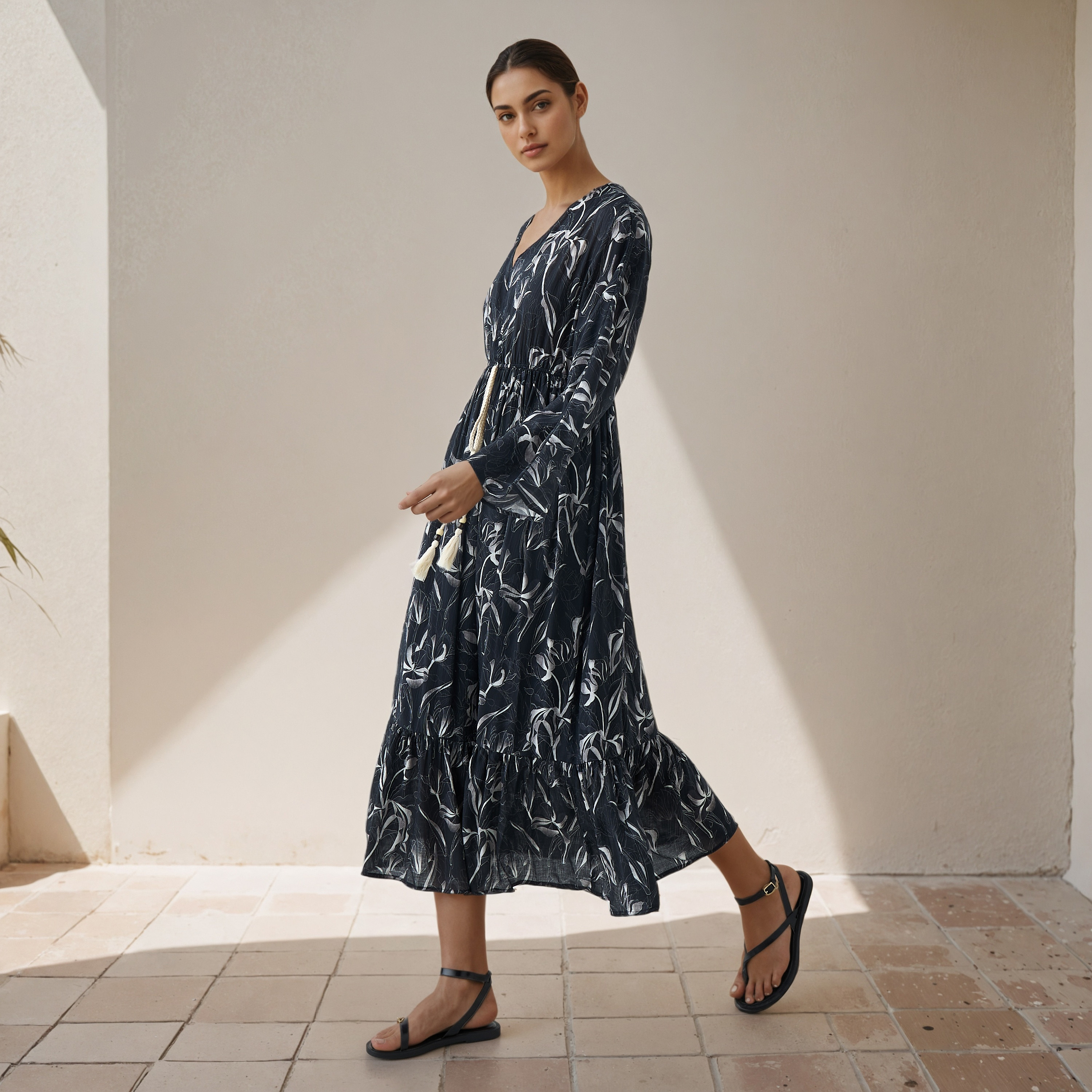Floral Print Kaftan Women Dress Viscose-PROMO_SP_QA__6_RGCC_BUY2FOR199_040325-image-2