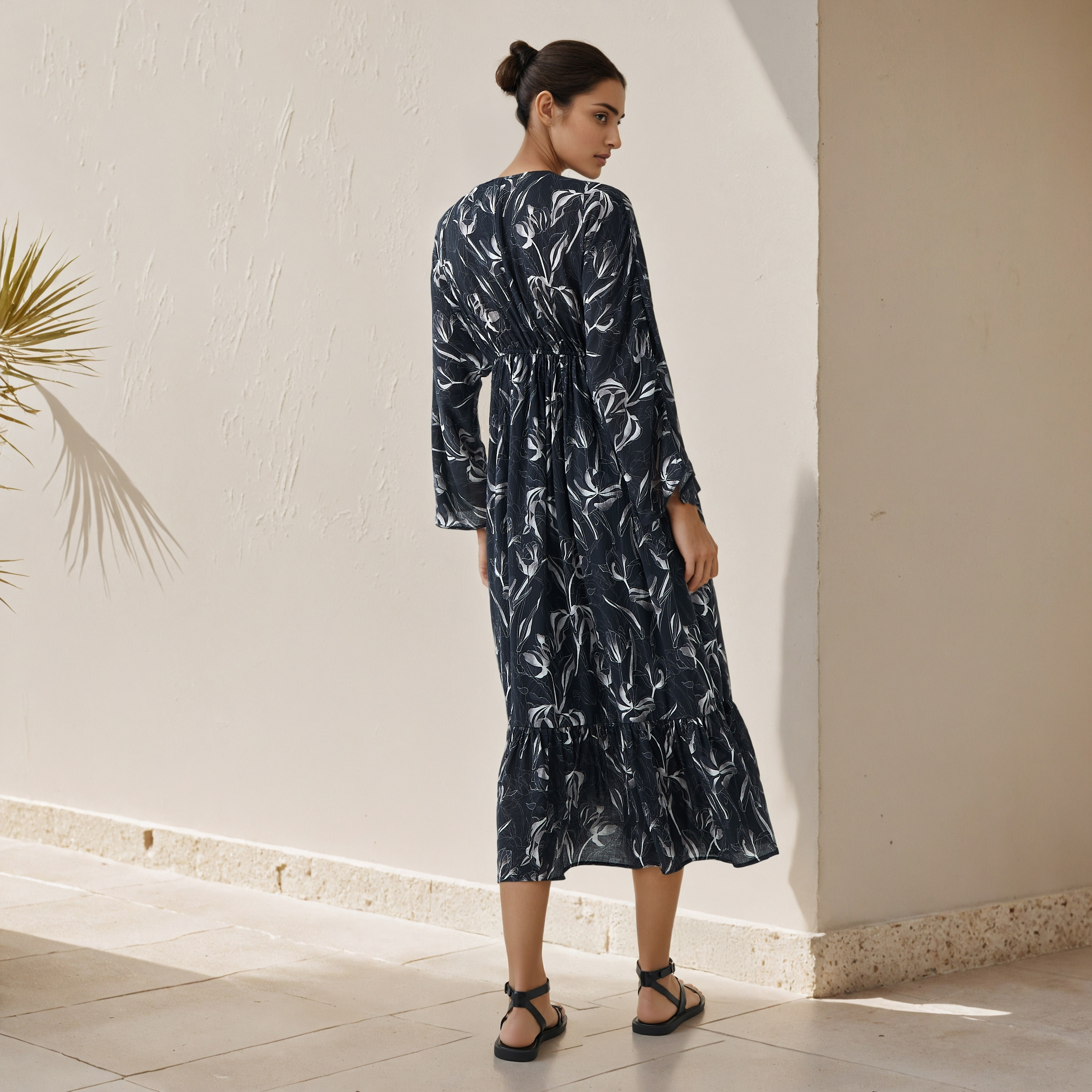Floral Print Kaftan Women Dress Viscose-PROMO_SP_QA__6_RGCC_BUY2FOR199_040325-image-3
