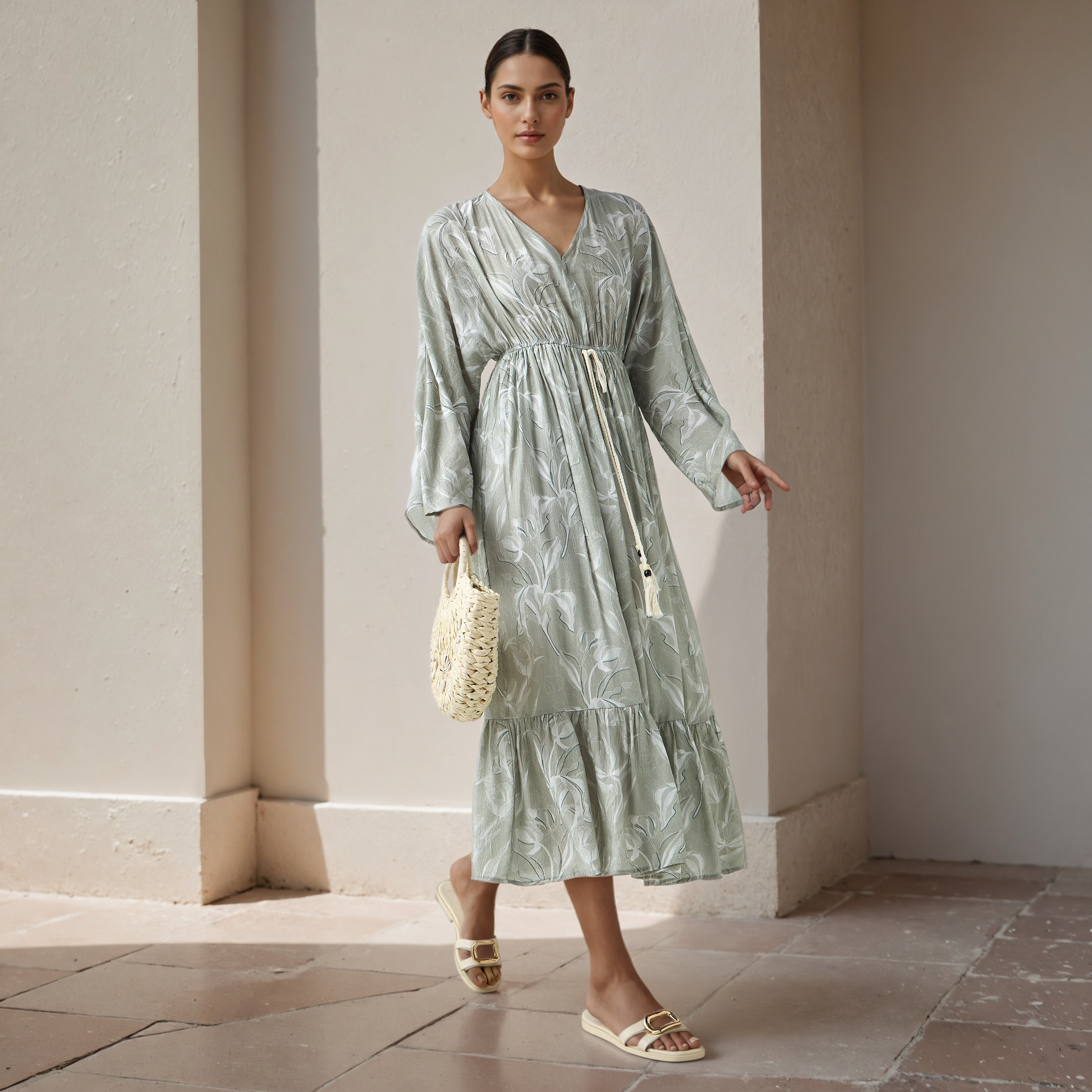 Floral Print Kaftan Women Dress Viscose-PROMO_SP_AE__6_RGCC_BUY2FOR199_040325-image-1