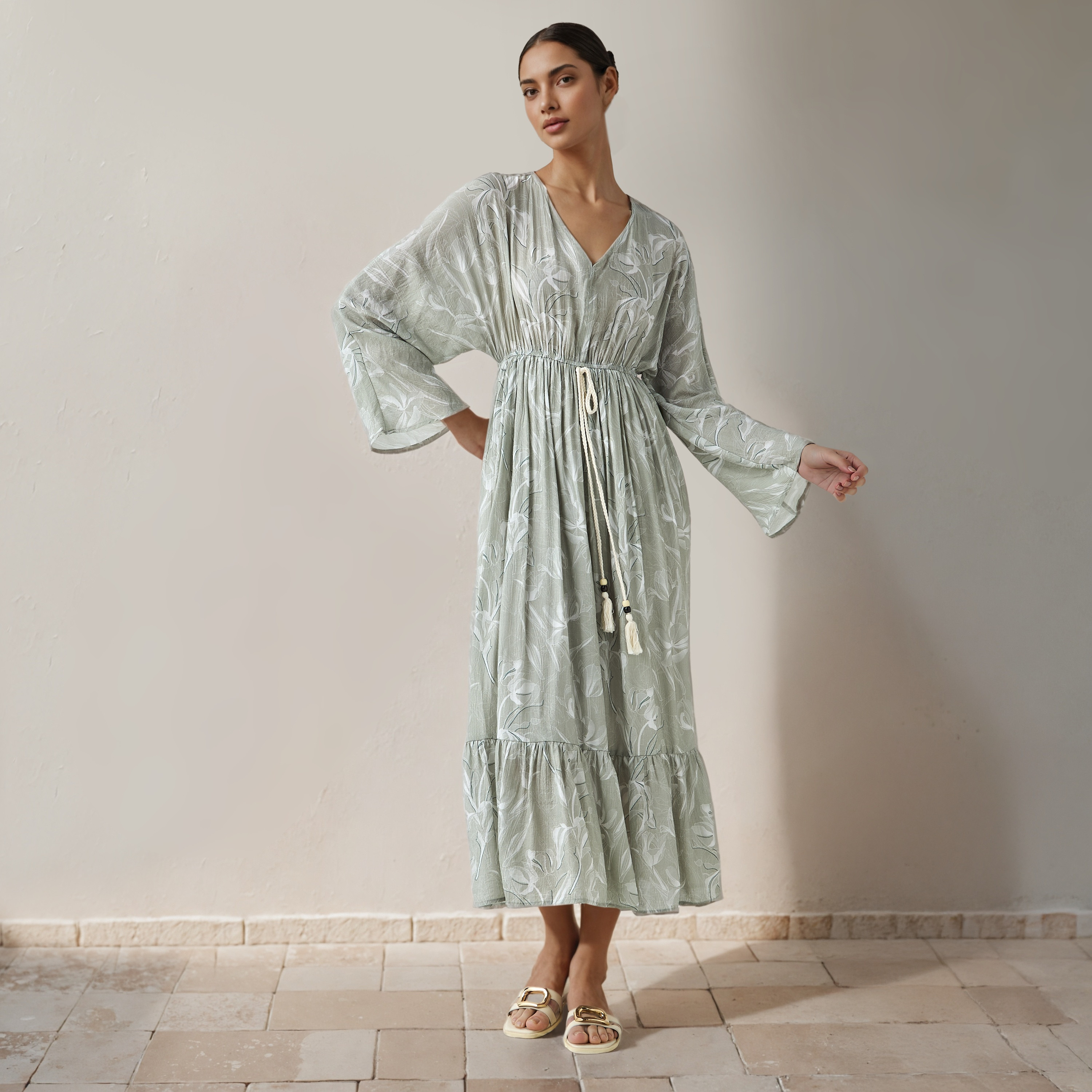 Floral Print Kaftan Women Dress Viscose-PROMO_SP_AE__6_RGCC_BUY2FOR199_040325-image-2