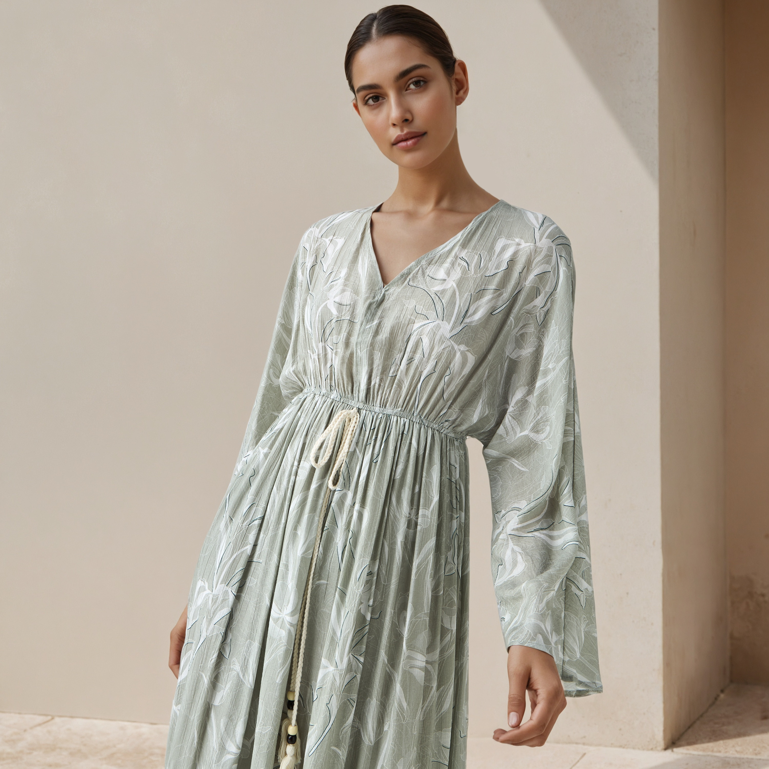 Floral Print Kaftan Women Dress Viscose-PROMO_SP_AE__6_RGCC_BUY2FOR199_040325-image-4