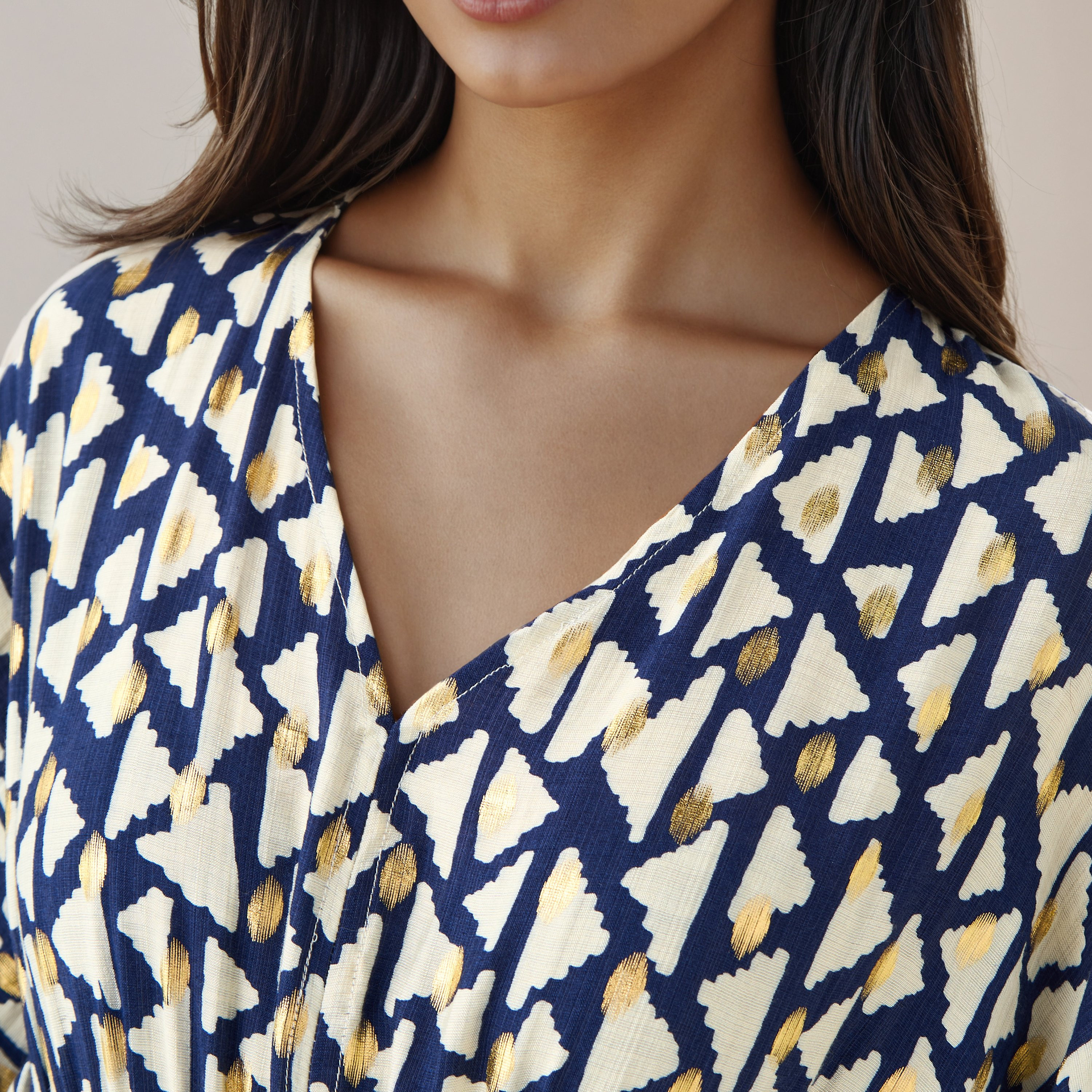 Printed Kaftan Women Dress Viscose-women-clothing-dresses-image-5