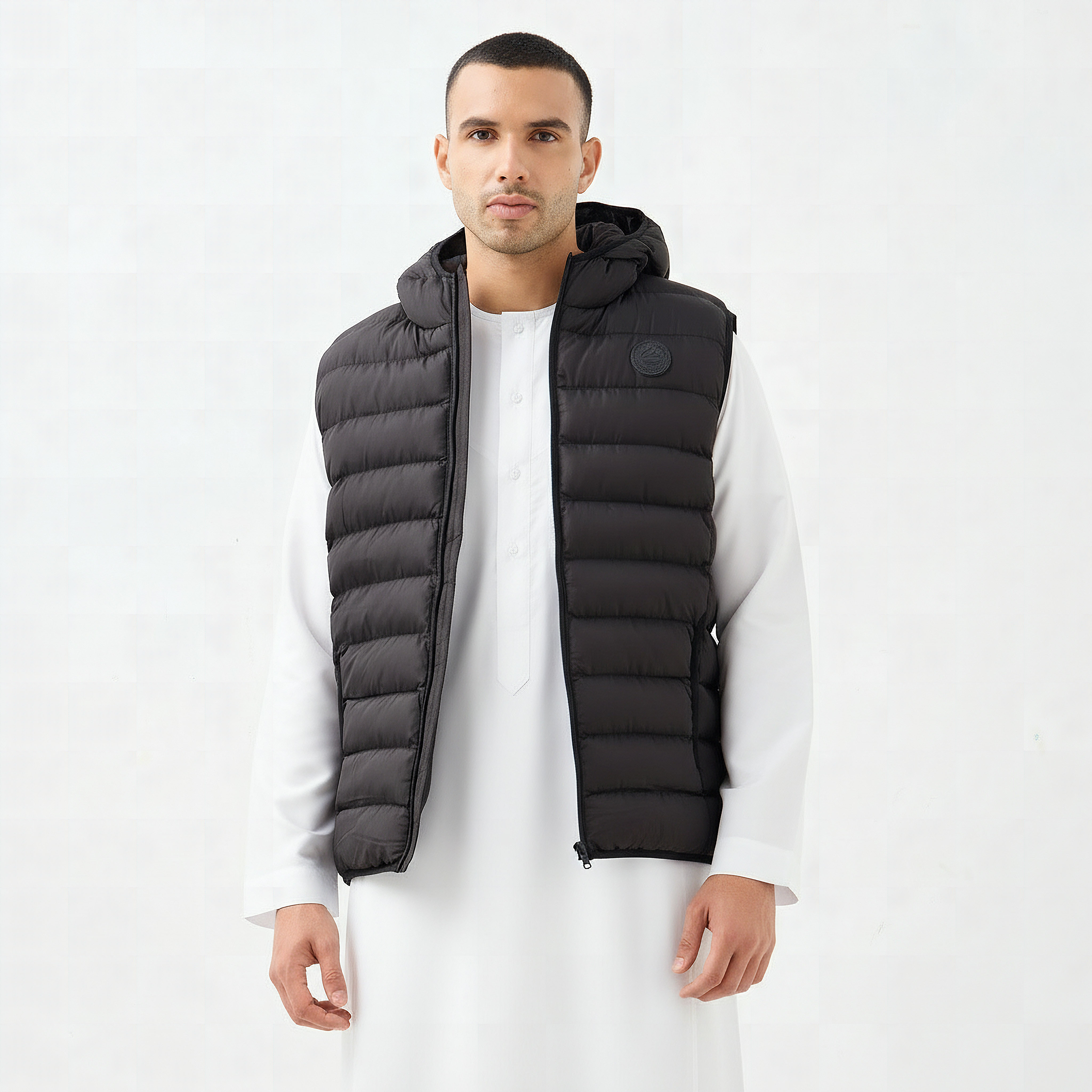 Quilted Lightweight Hooded Gilet with Pockets-men-clothing-jacketsandblazers-coats-image-1