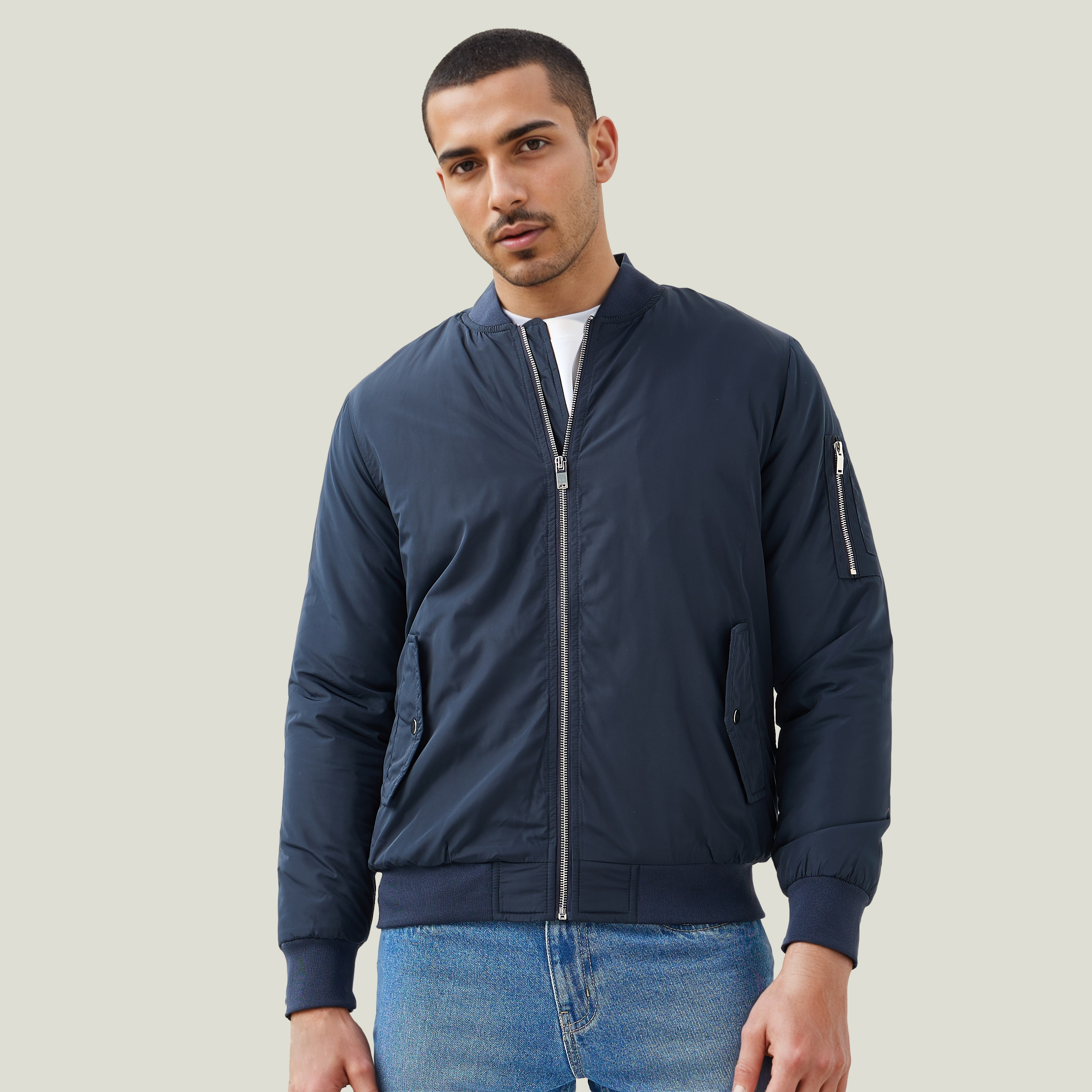 جاكيت بايكر خفيف الوزن بجيوب بسحاب-men-clothing-jacketsandblazers-jackets-image-11