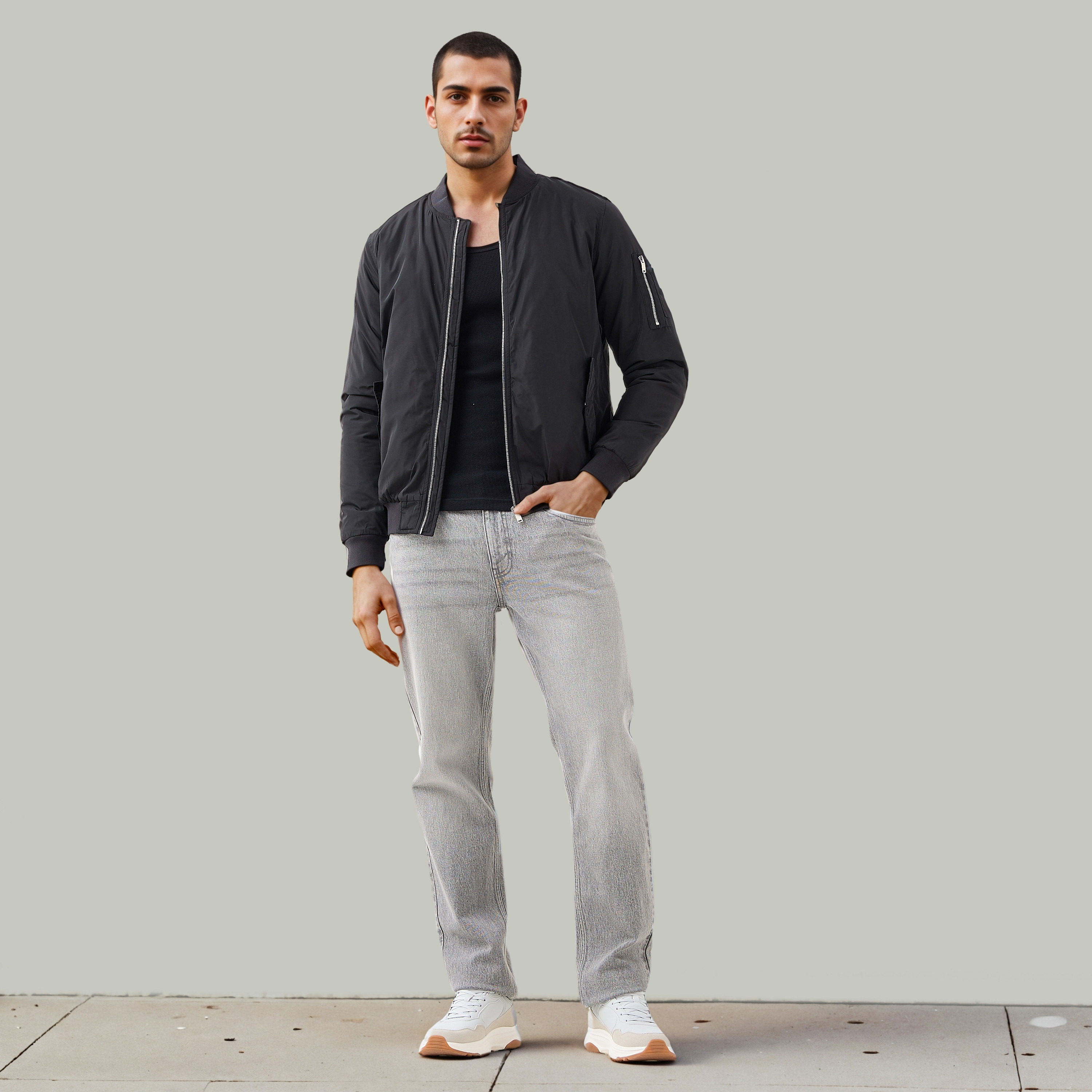 جاكيت بايكر خفيف الوزن بجيوب بسحاب-men-clothing-jacketsandblazers-jackets-image-13