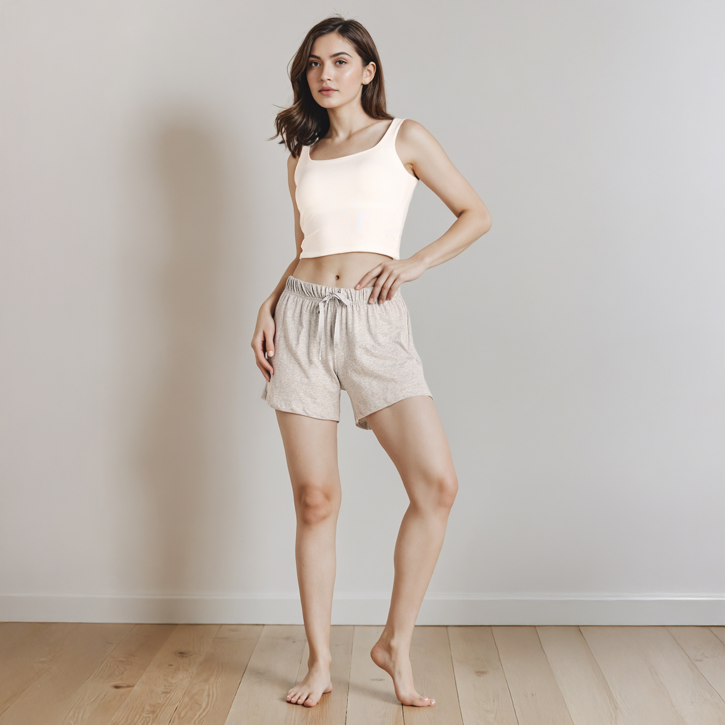 Set of 2 - Drawstring Closure Shorts-women-clothing-nightwear-pyjamas-bottoms-image-3