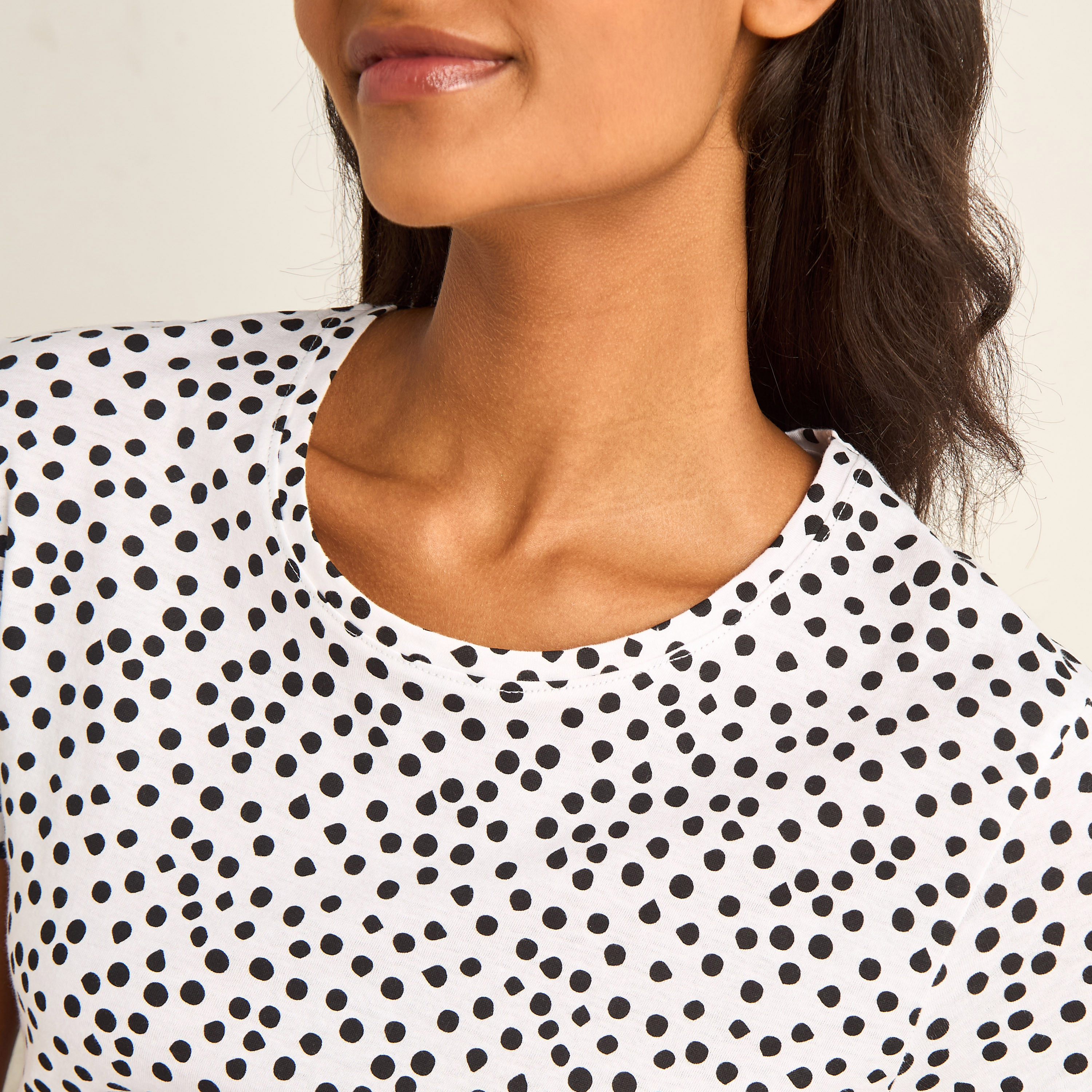 Knee Length Night Dress with Print-women-clothing-nightwear-nighties-image-4
