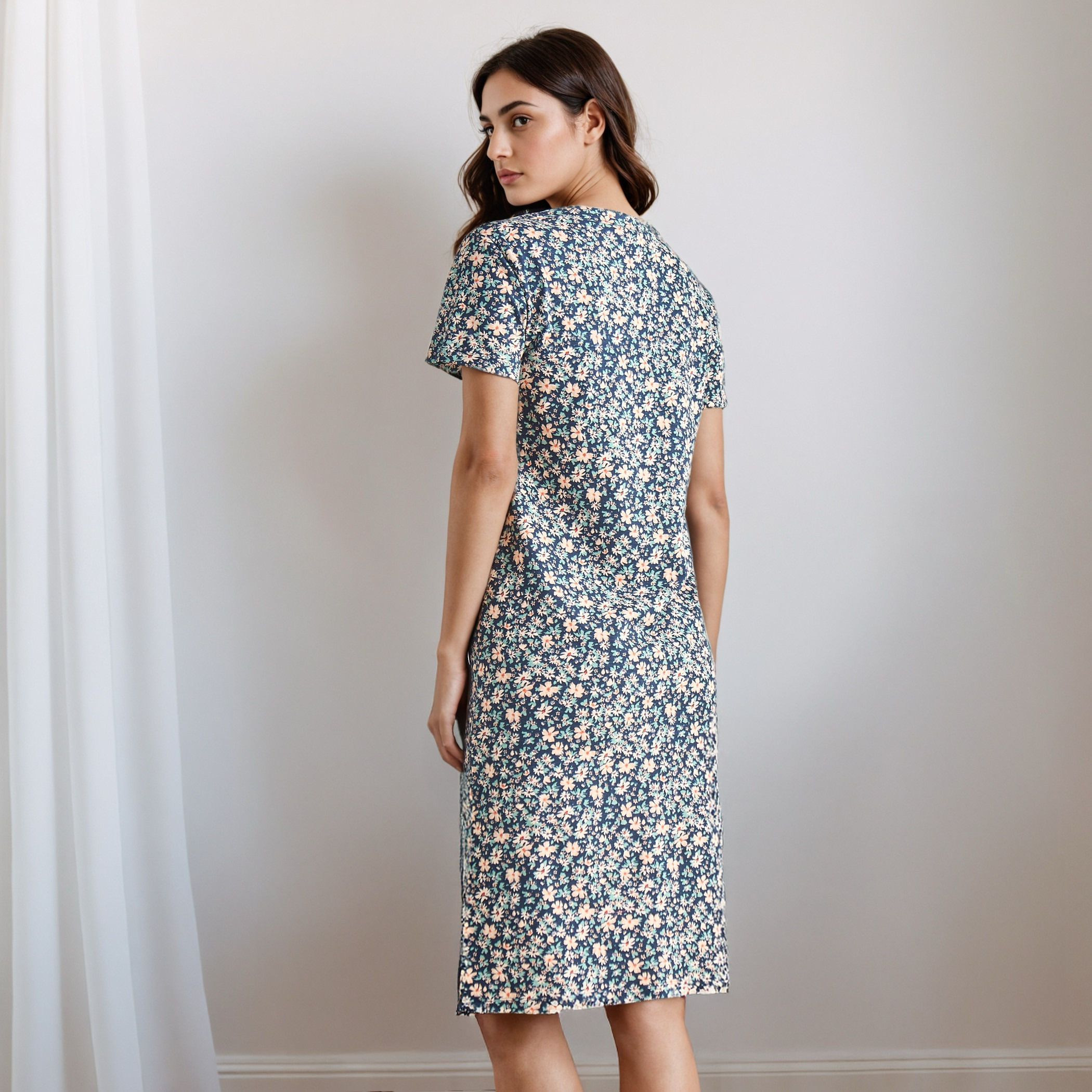 قميص نوم بطول الركبة وطبعات-women-clothing-nightwear-nighties-image-3