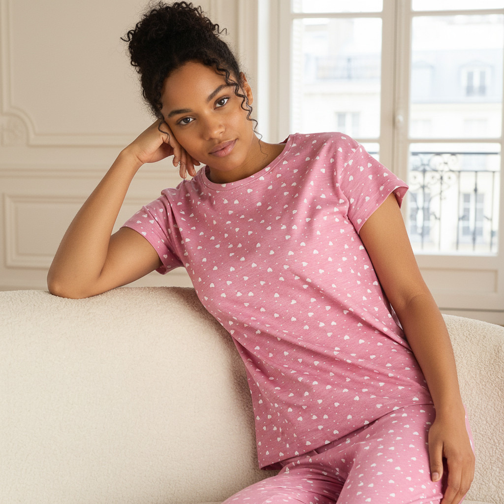 Pyjama Set T-shirt & Pants-women-clothing-nightwear-pyjamas-longsets-image-5