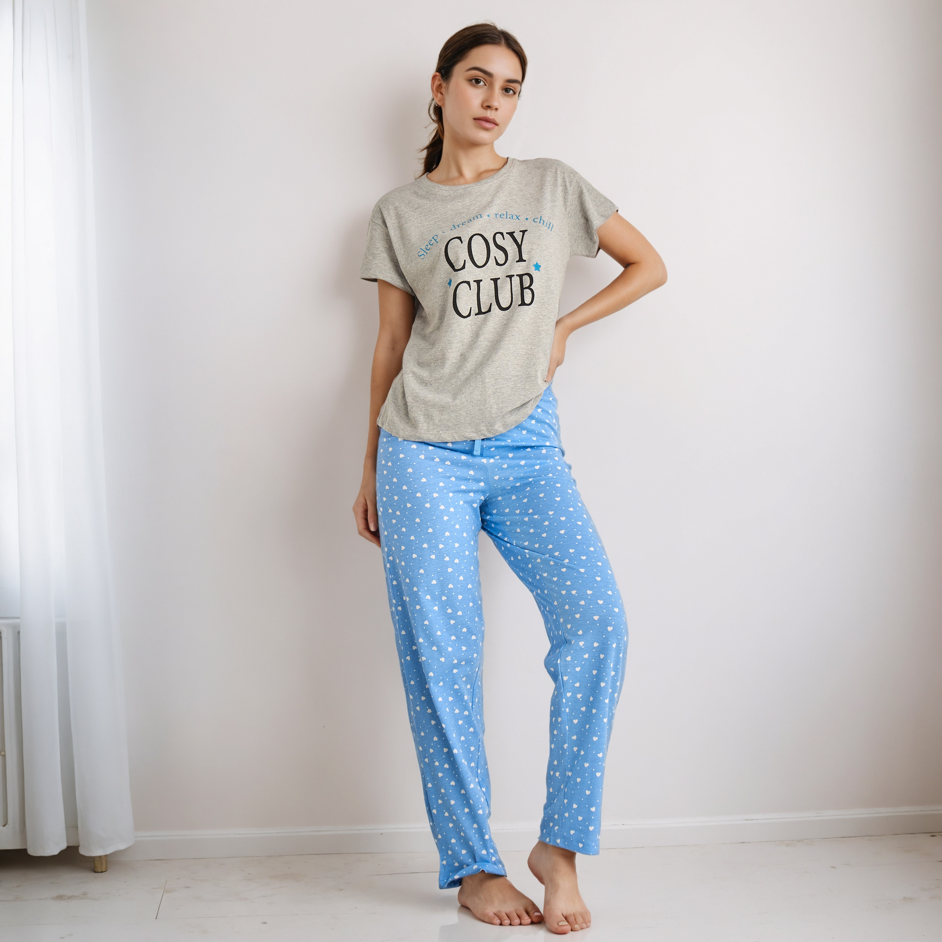 Pyjama Set T-shirt & Pants-women-clothing-nightwear-pyjamas-longsets-image-1