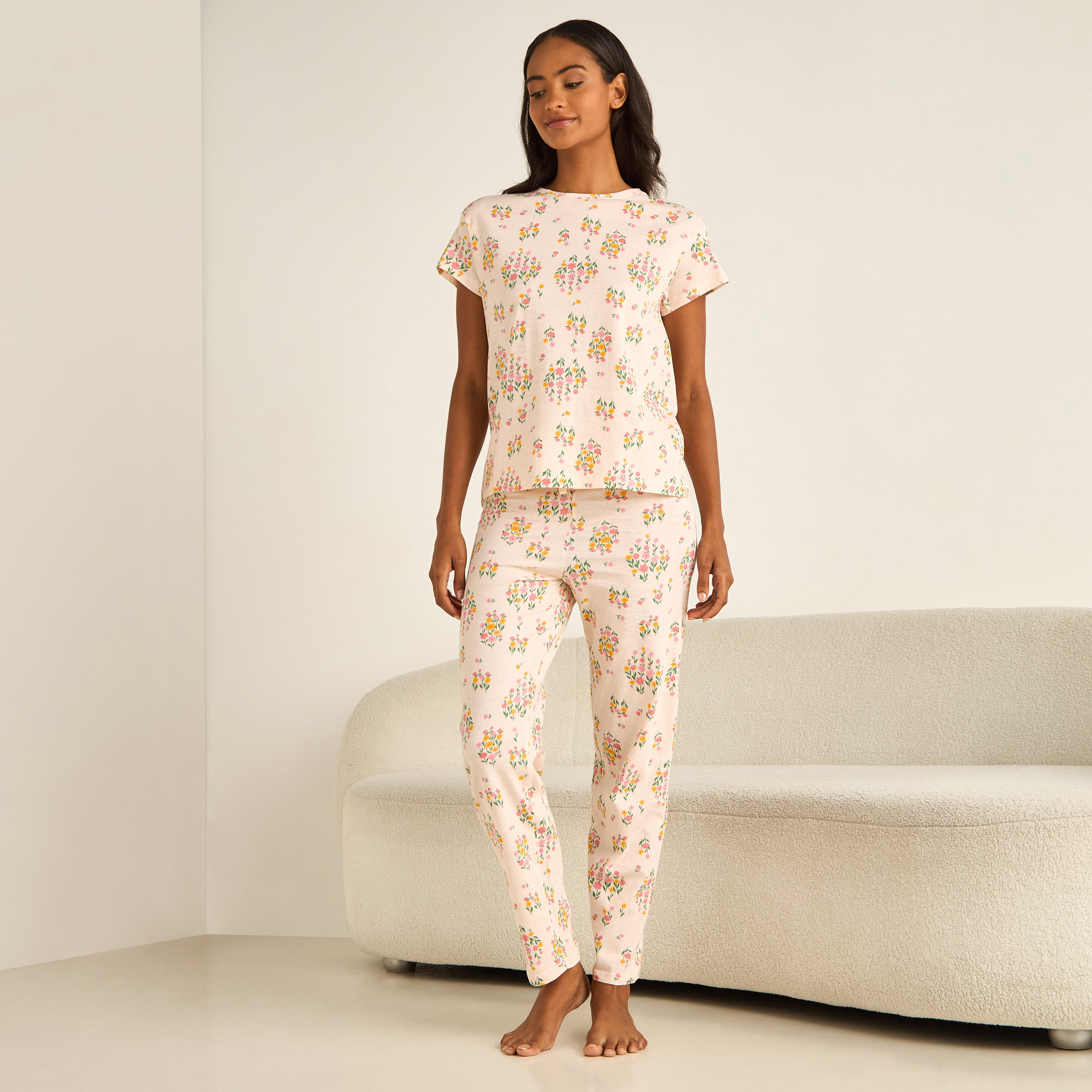 Pyjama Set T-shirt & Pants-women-clothing-nightwear-pyjamas-longsets-image-1