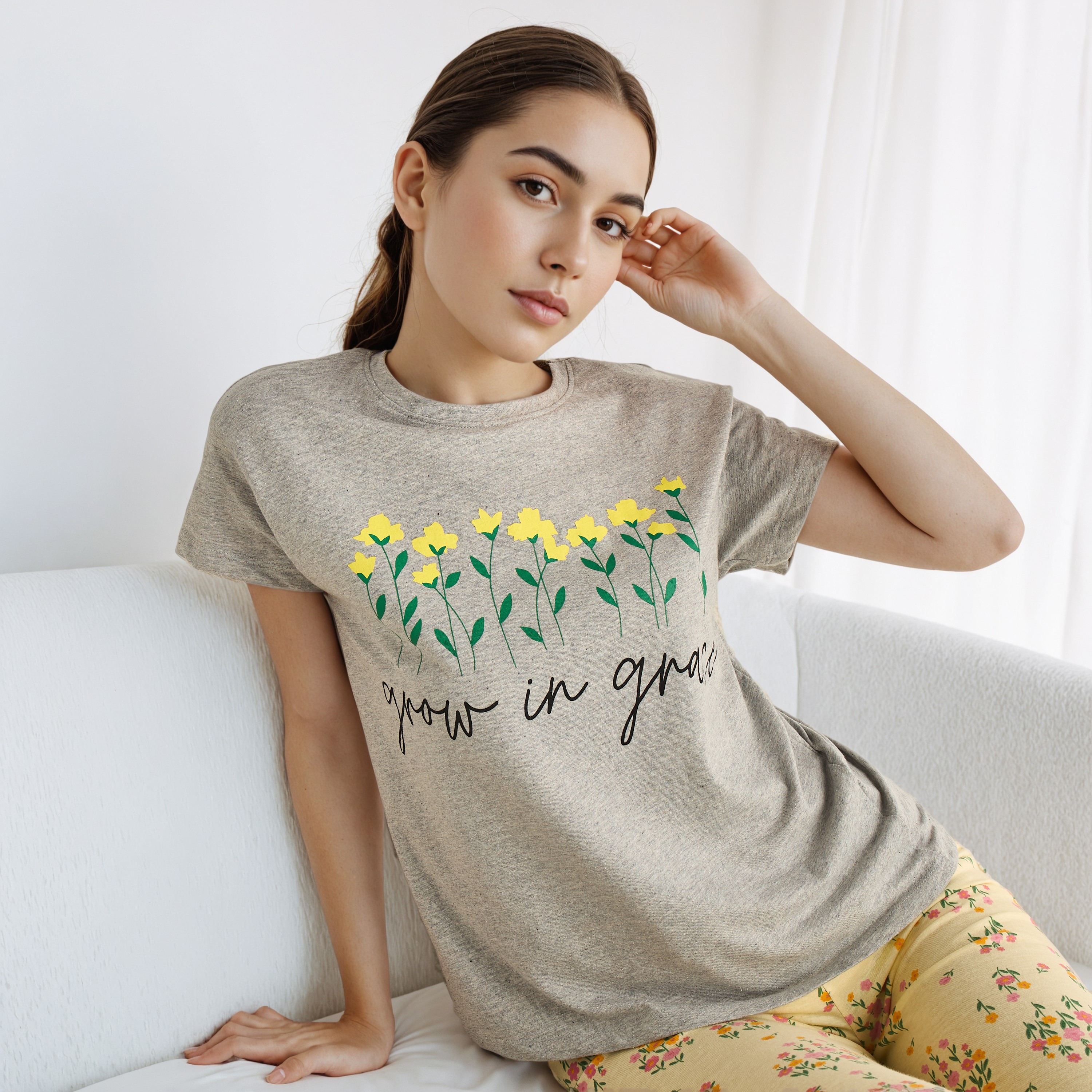 Pyjama Set T-shirt & Pants-women-clothing-nightwear-pyjamas-longsets-image-2