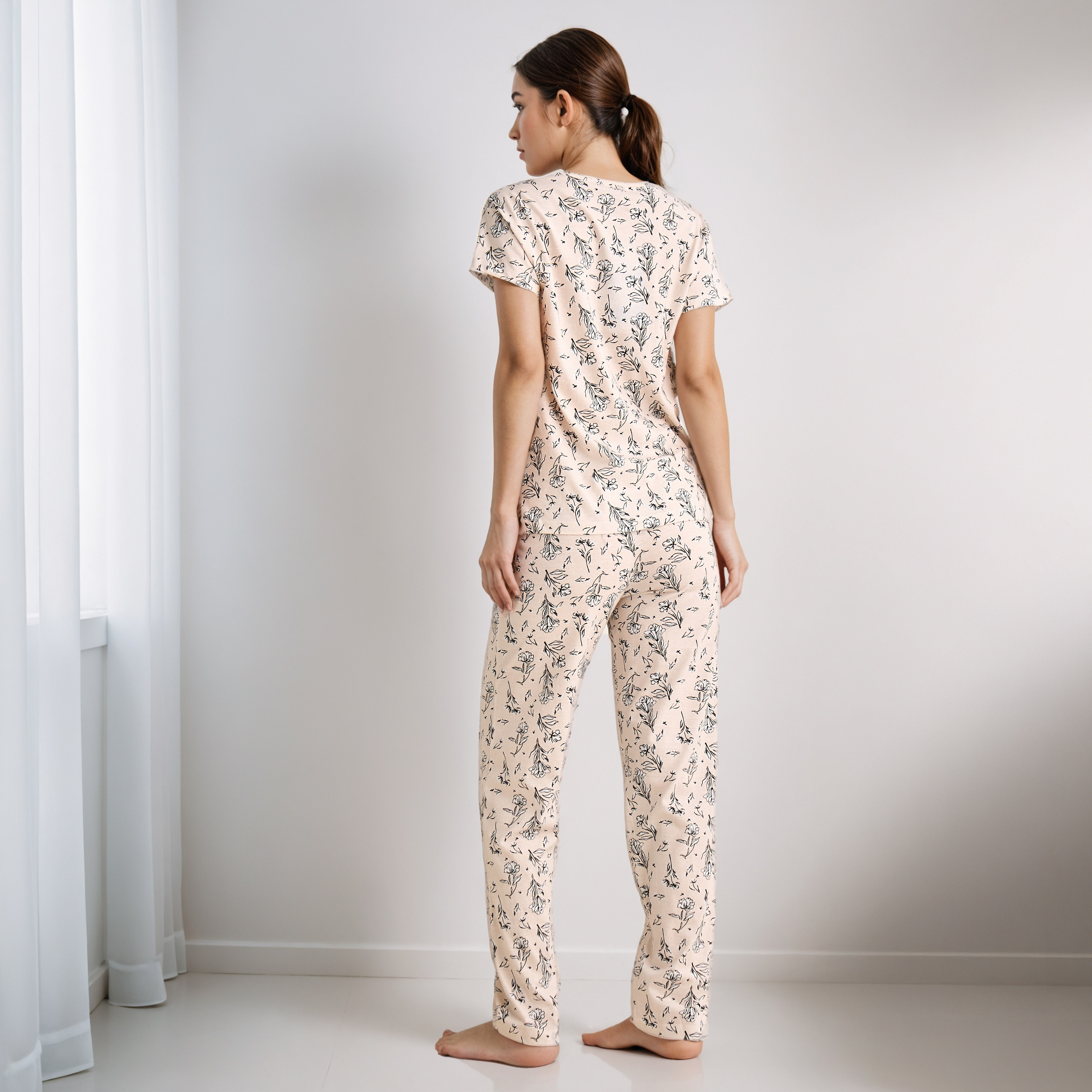 Pyjama Set T-shirt & Pants-women-clothing-nightwear-pyjamas-longsets-image-3