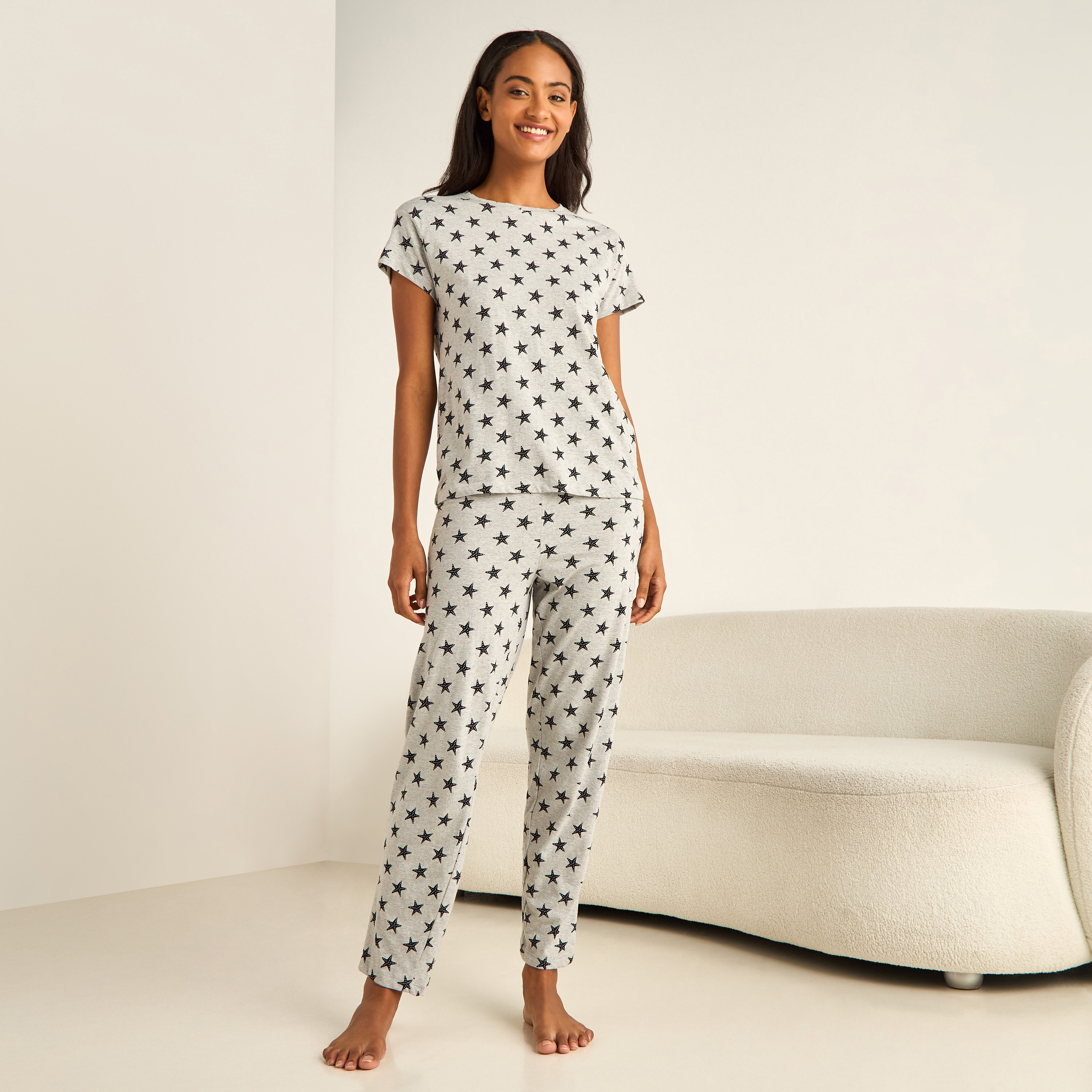 Pyjama Set T-shirt & Pants-women-clothing-nightwear-pyjamas-longsets-image-1