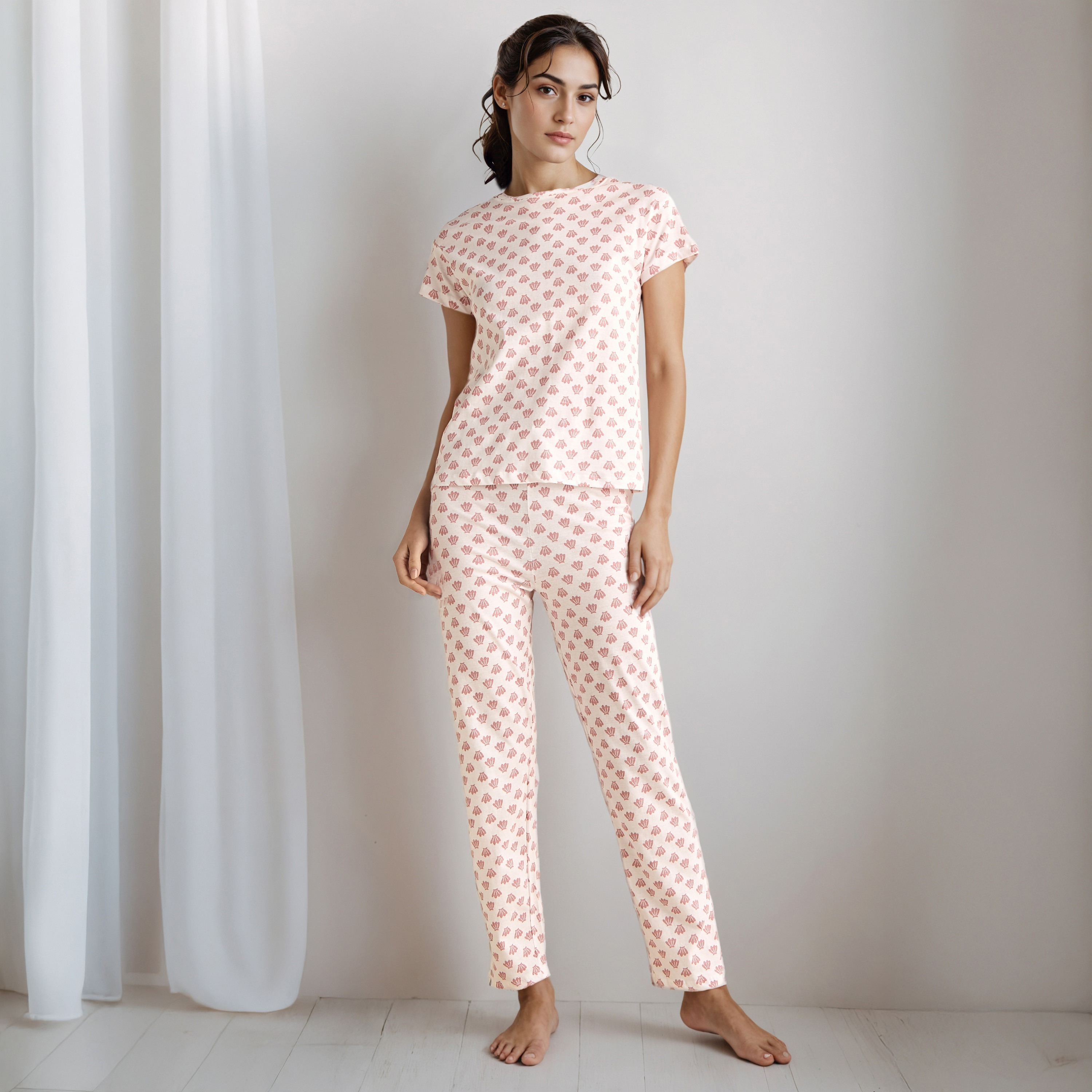 Pyjama Set T-shirt & Pants-women-clothing-nightwear-pyjamas-longsets-image-1