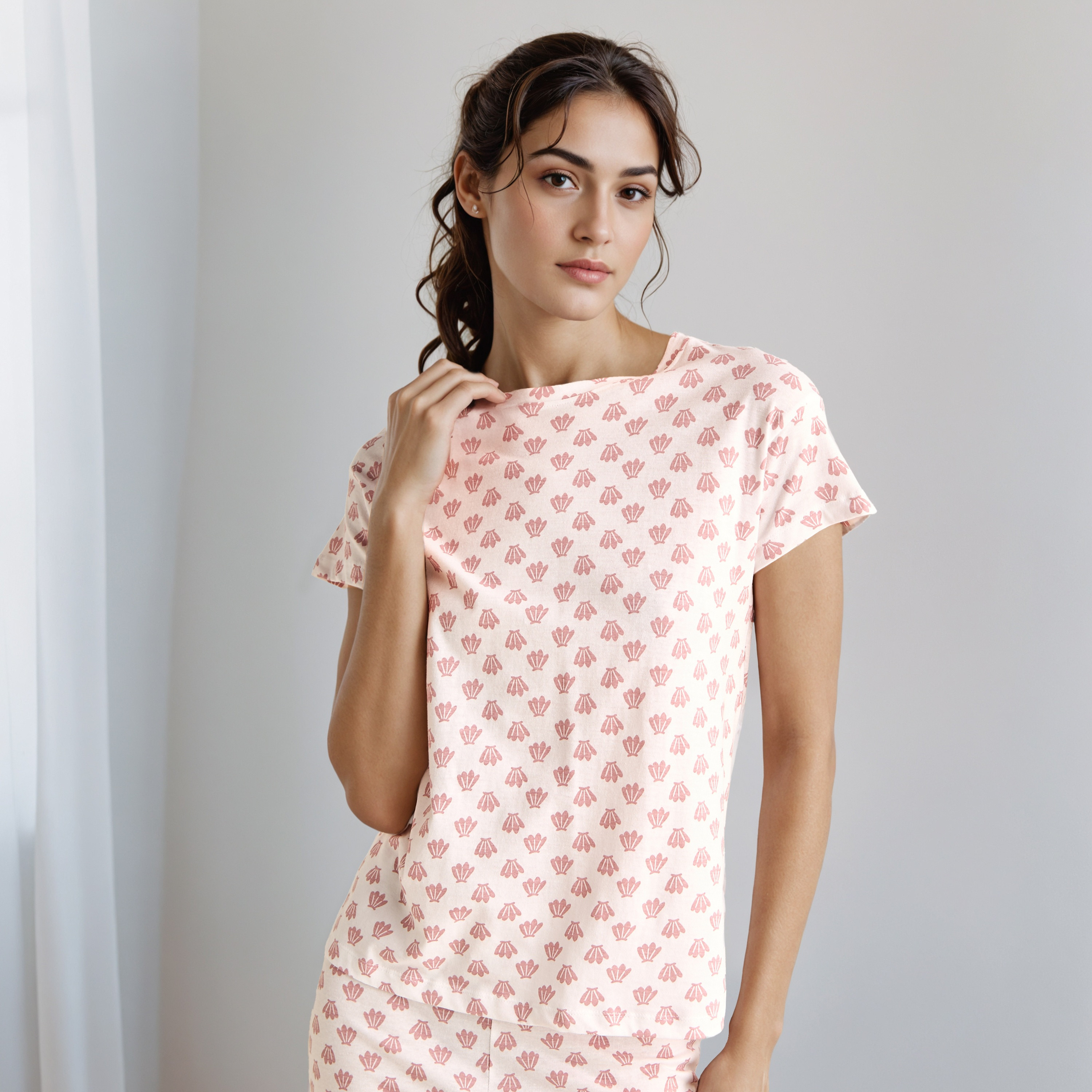 Pyjama Set T-shirt & Pants-women-clothing-nightwear-pyjamas-longsets-image-2