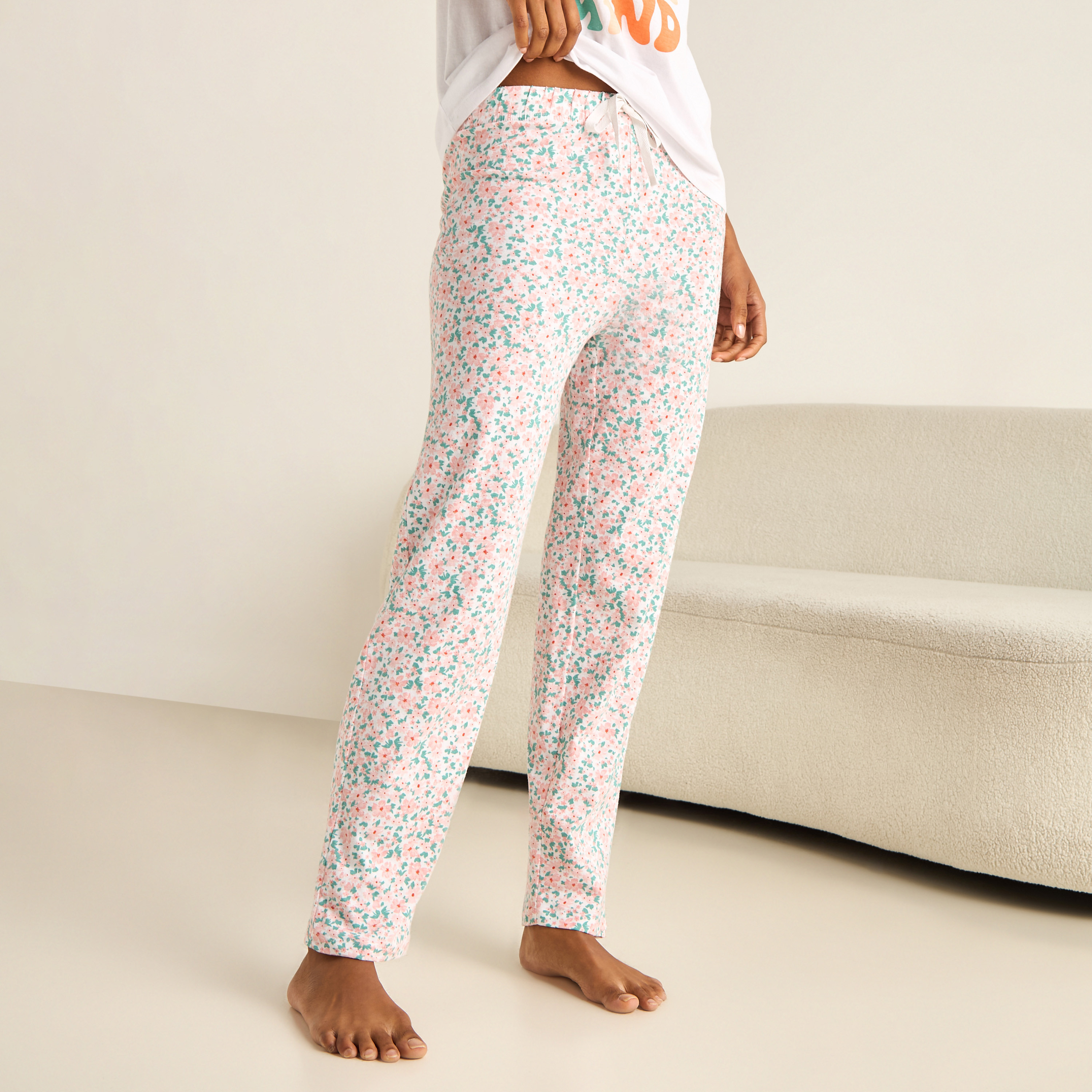 Pyjama Set T-shirt & Trousers-women-clothing-nightwear-pyjamas-longsets-image-4