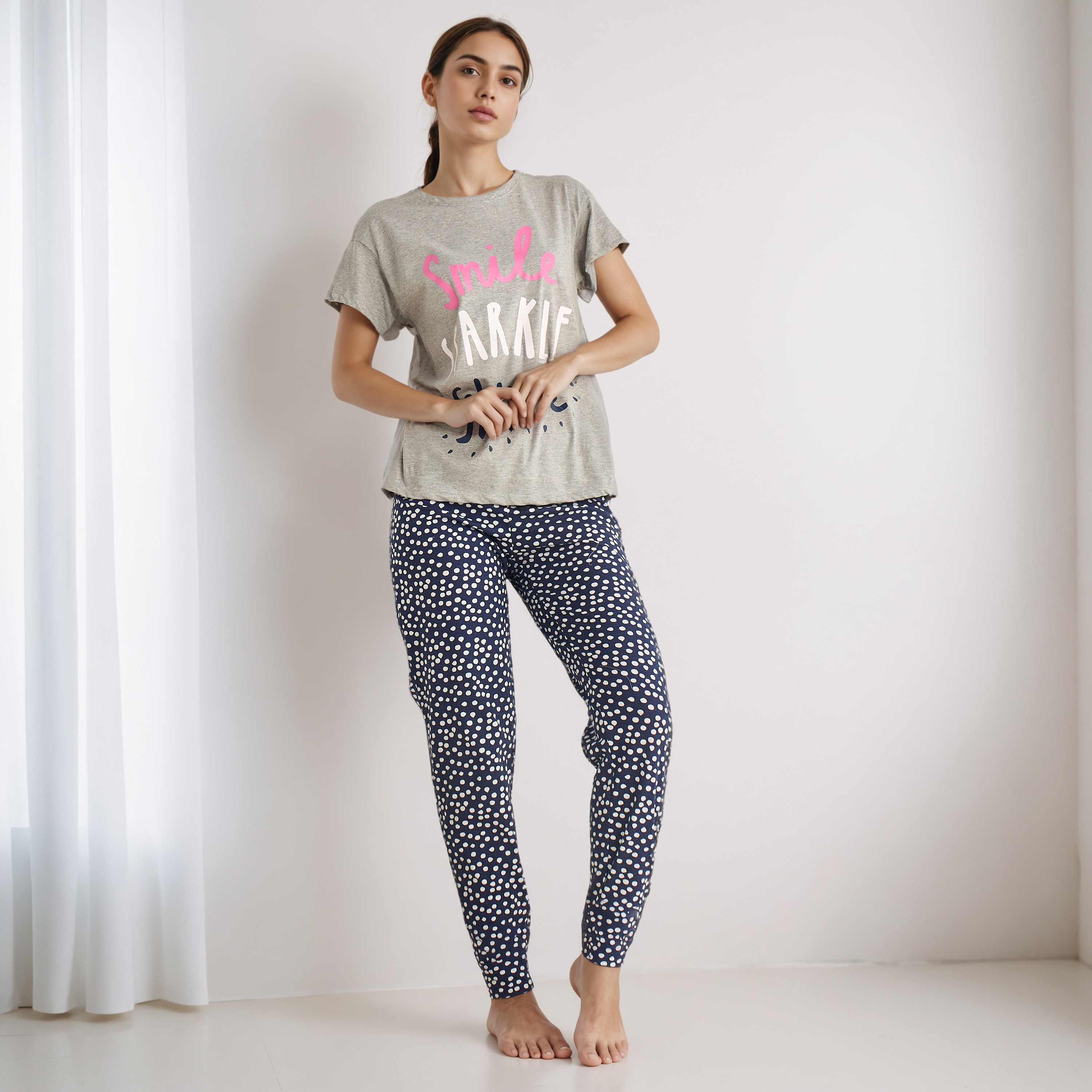 Pyjama Set T-shirt & Pants-women-clothing-nightwear-pyjamas-longsets-image-1