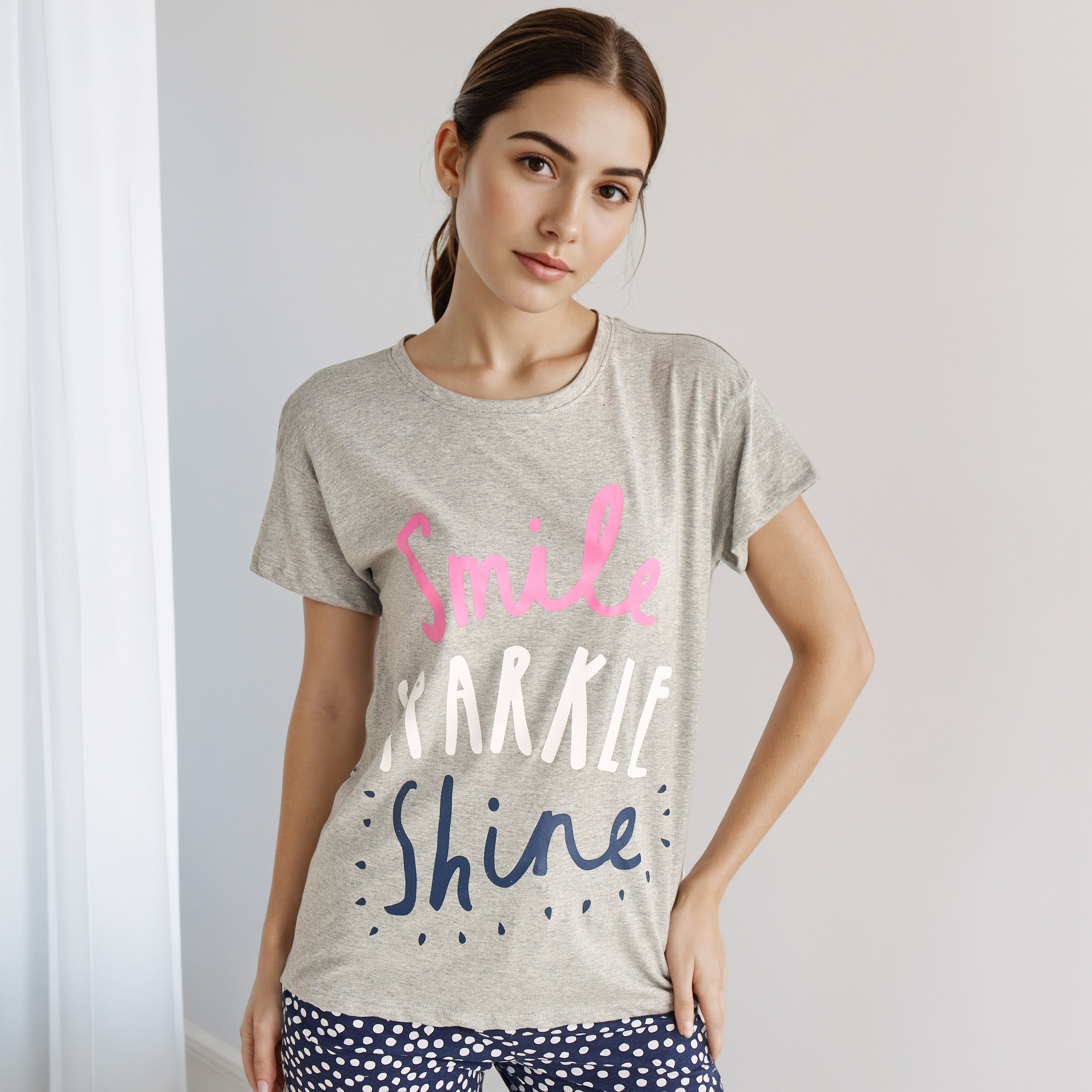 Pyjama Set T-shirt & Pants-women-clothing-nightwear-pyjamas-longsets-image-2