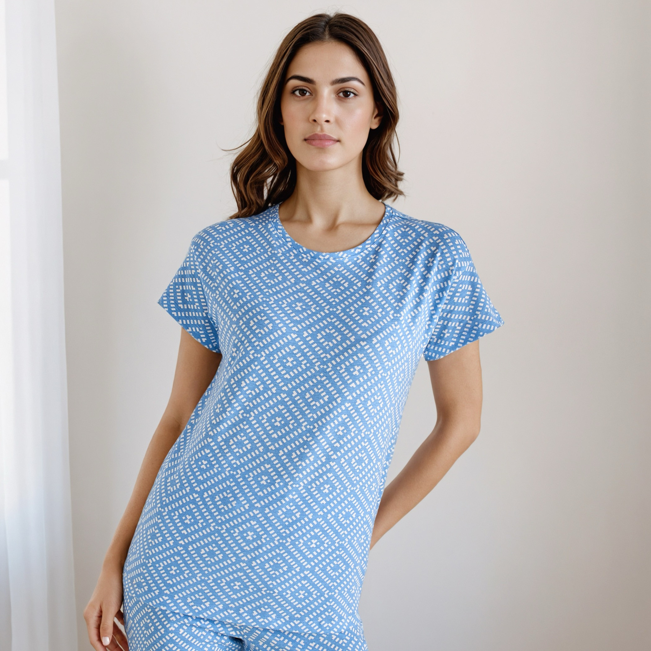Pyjama Set T-shirt & Pants-women-clothing-nightwear-pyjamas-longsets-image-2