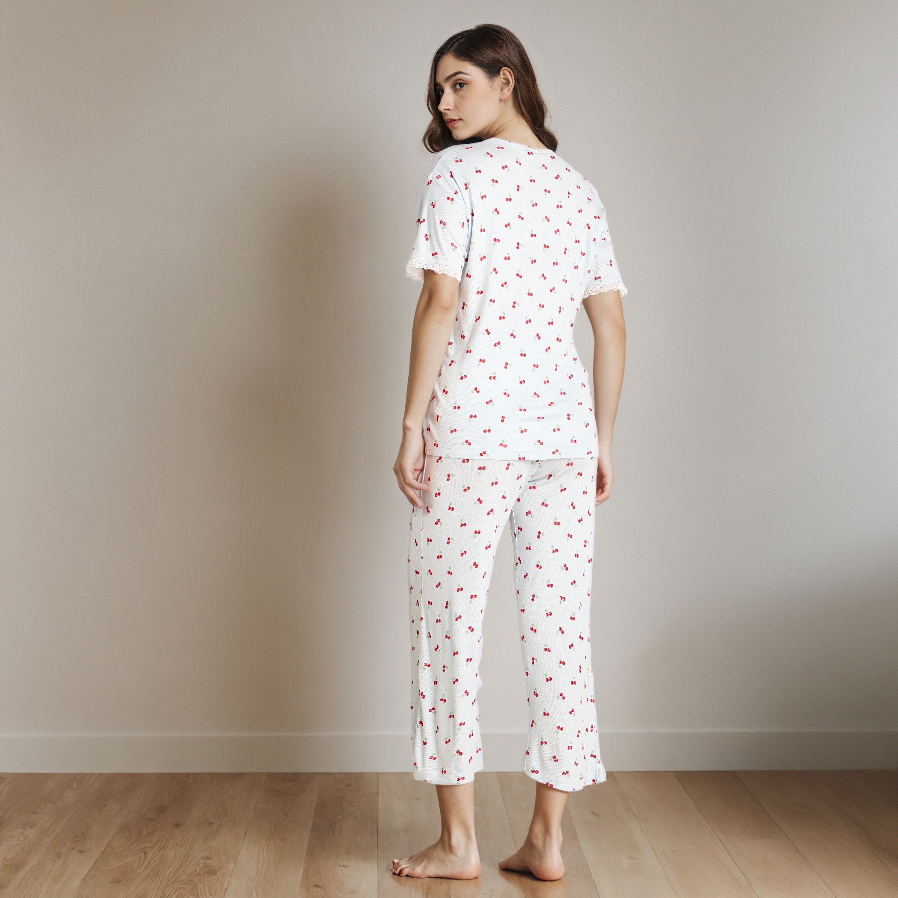 Printed T-shirt and Pyjama Set-women-clothing-nightwear-pyjamas-longsets-image-4