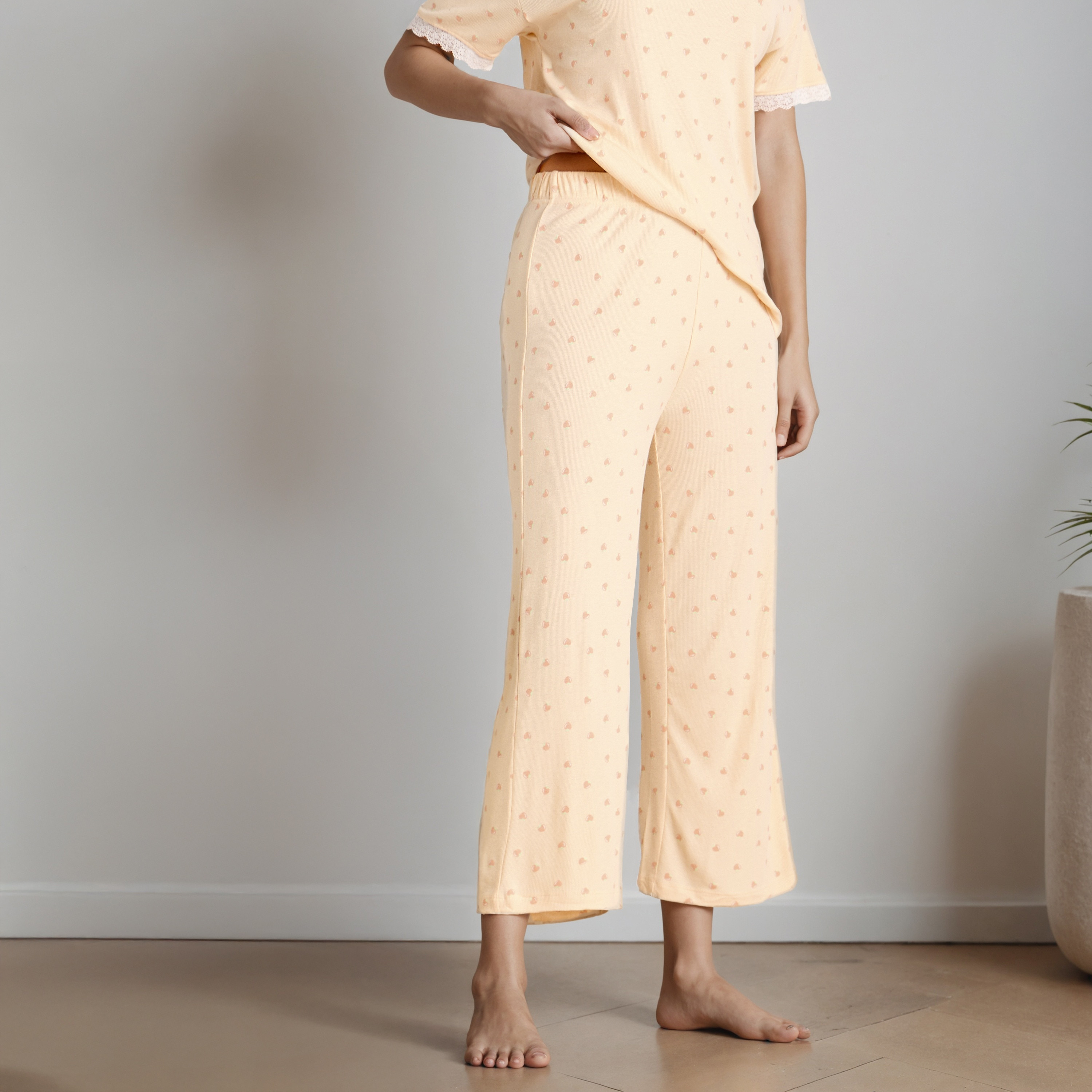 Printed T-shirt and Pyjama Set-women-clothing-nightwear-pyjamas-longsets-image-3
