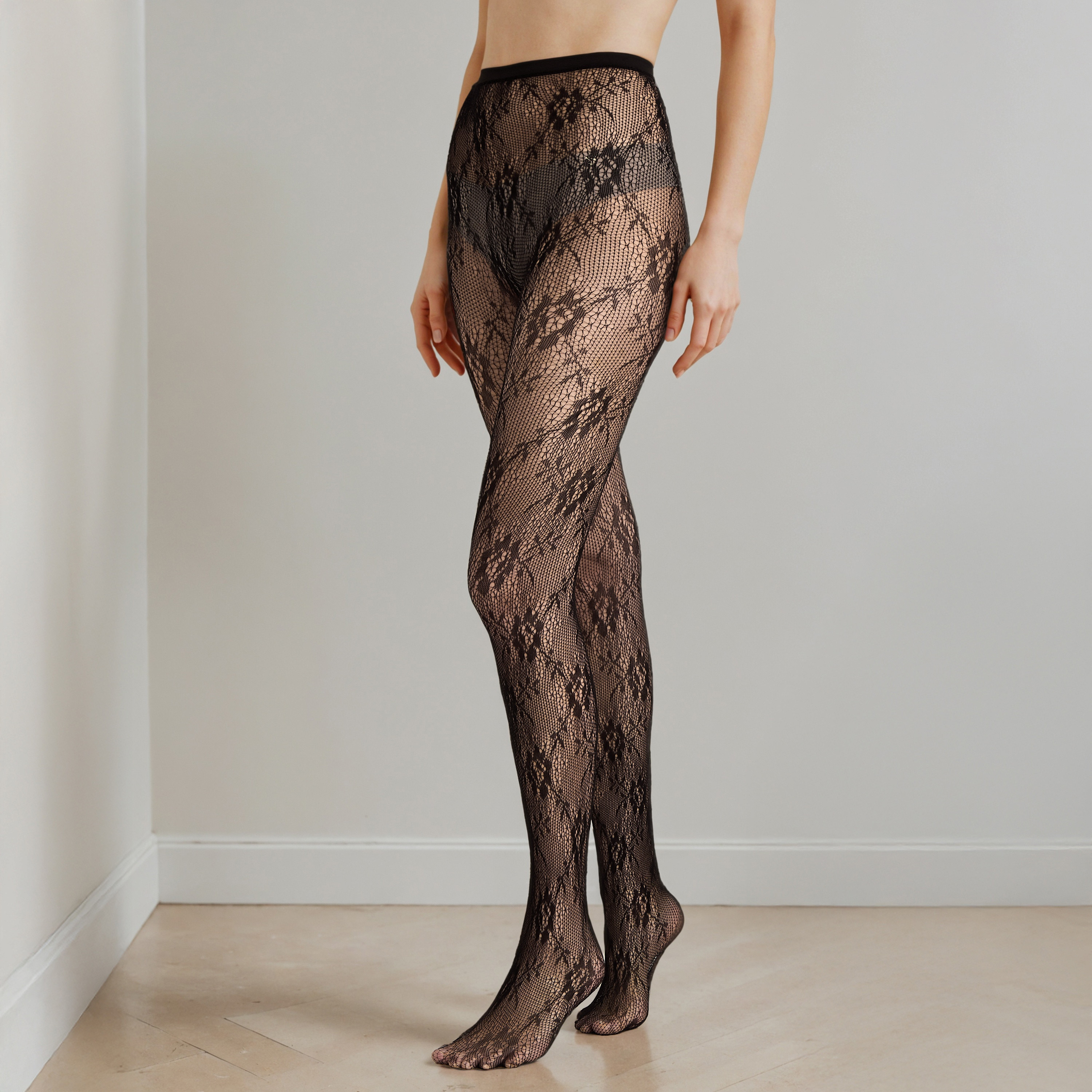 Lace Textured 30 Denier Sheer Stockings-women-clothing-lingerie-lingerieaccessories-image-2