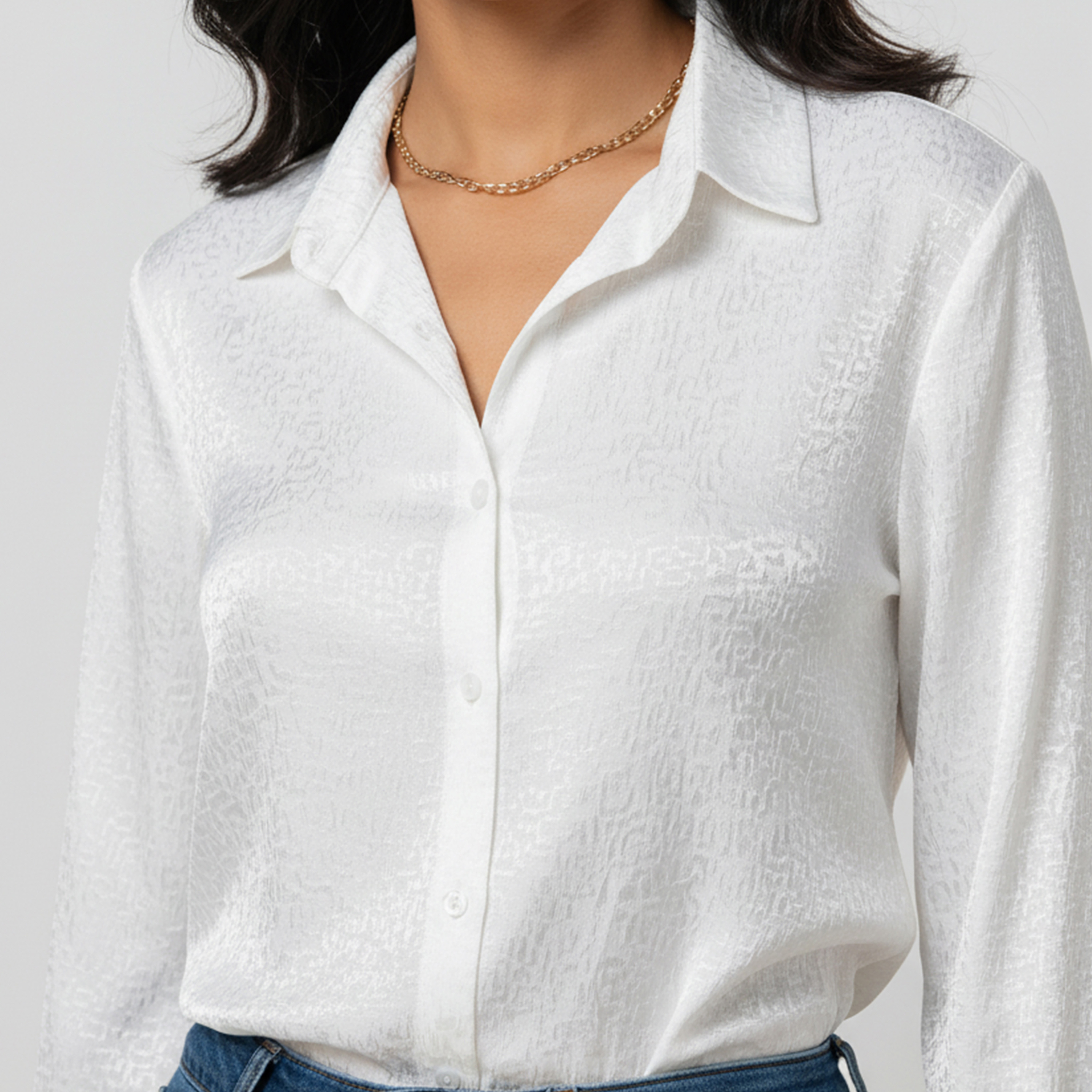 قميص فيسكوز بارز الملمس بقصة عادية وياقة-women-clothing-shirtsandblouses-shirts-image-4
