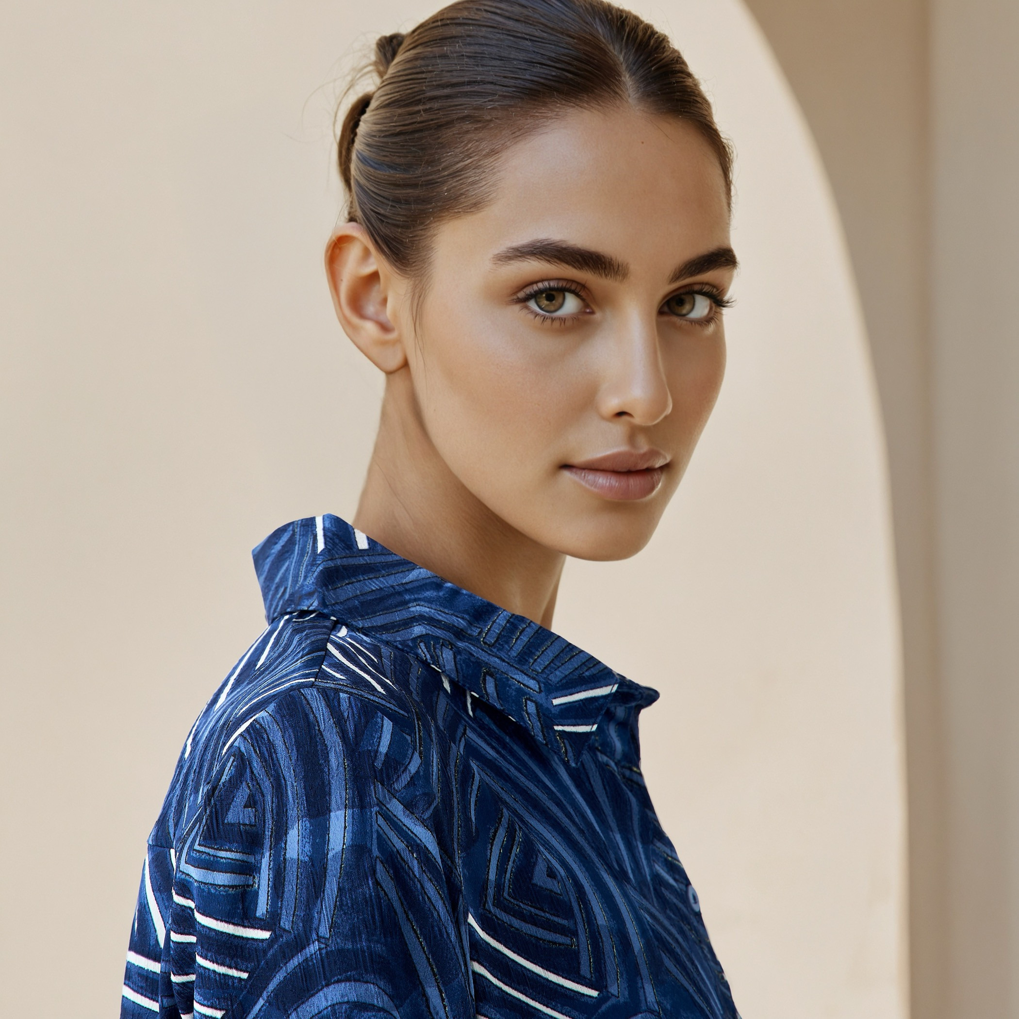 Regular Fit Viscose Printed Shirt with Collar-women-clothing-shirtsandblouses-shirts-image-5