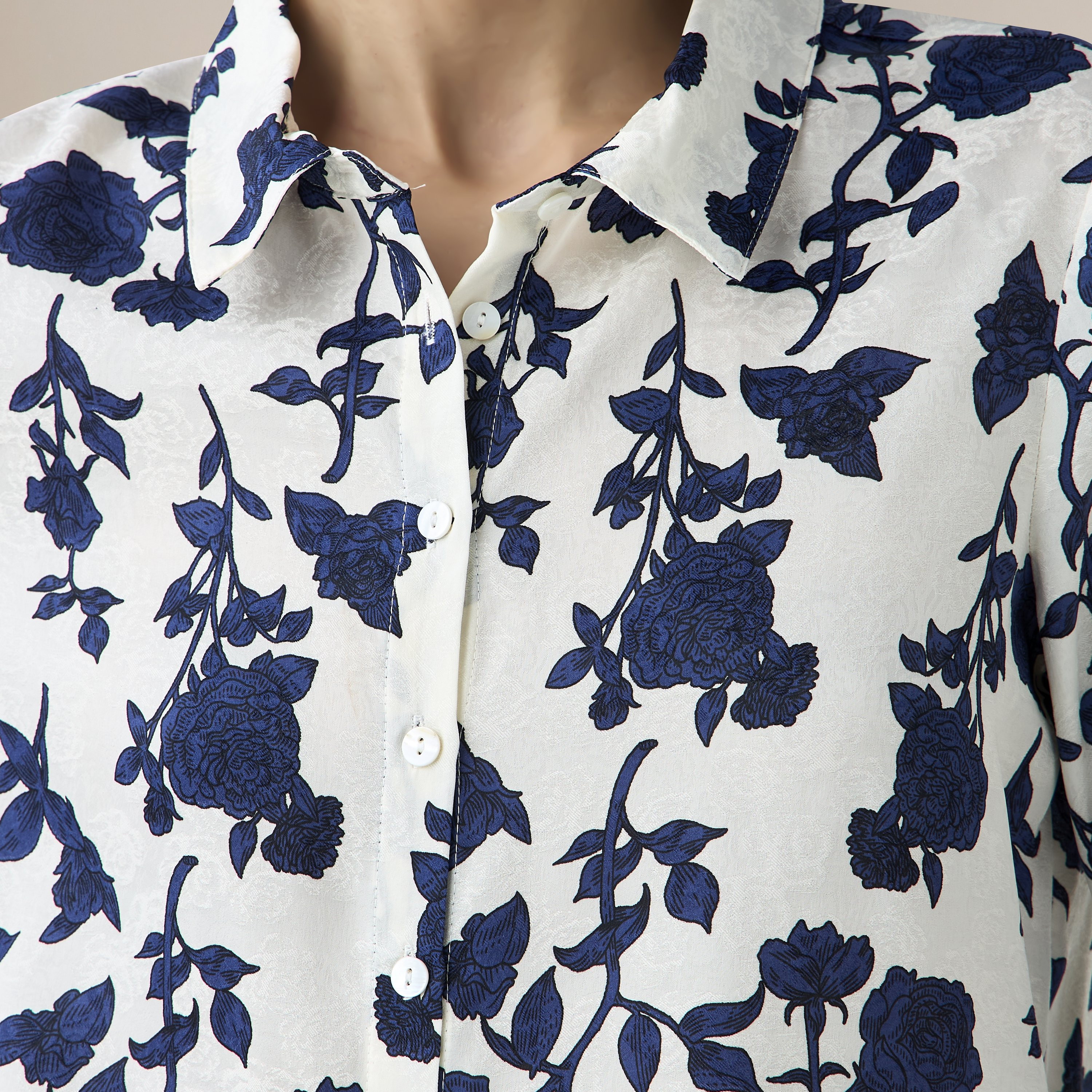 Regular Fit Viscose Floral Print Shirt with Collar-women-clothing-shirtsandblouses-shirts-image-4