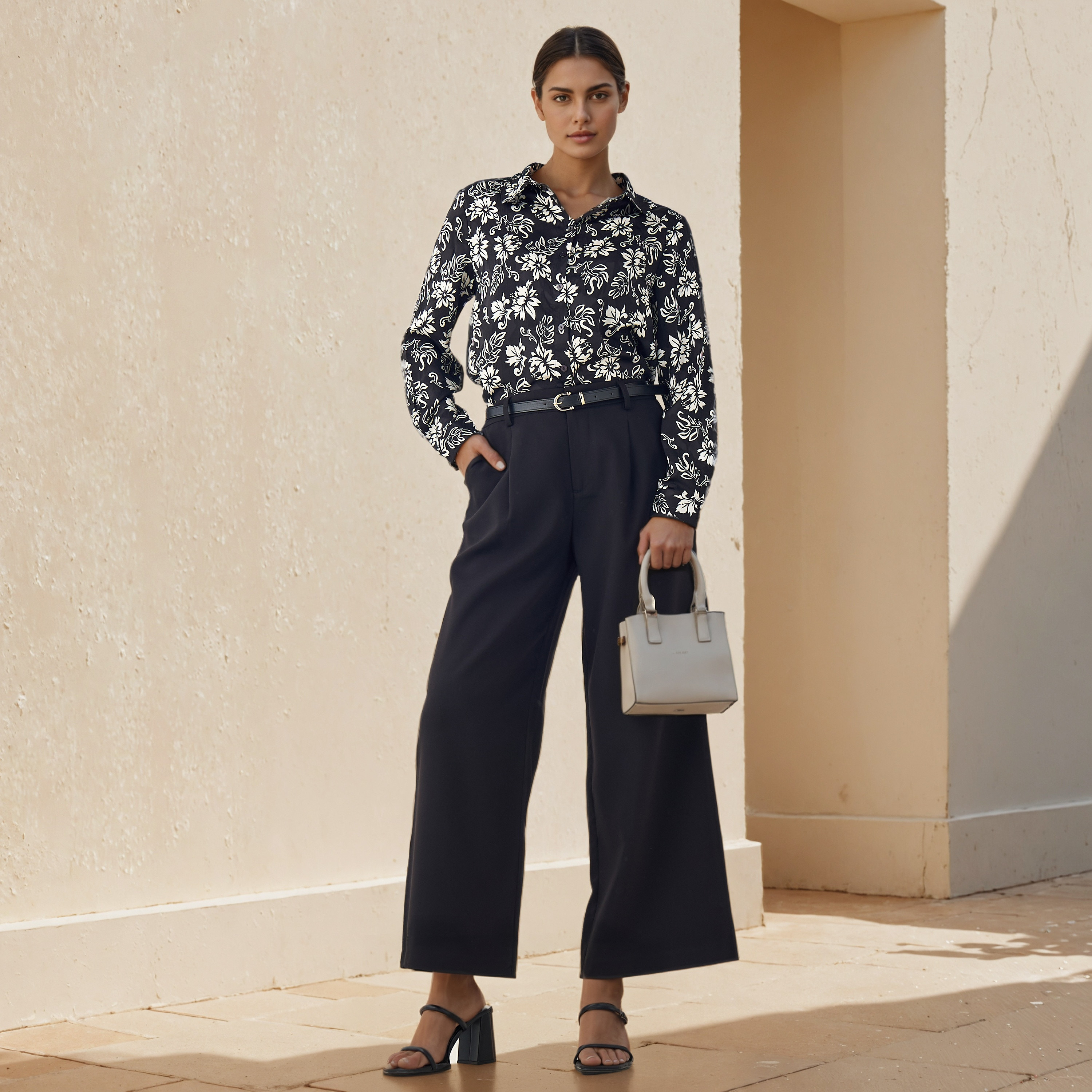 Regular Fit Viscose Floral Print Shirt with Collar-women-clothing-shirtsandblouses-shirts-image-2