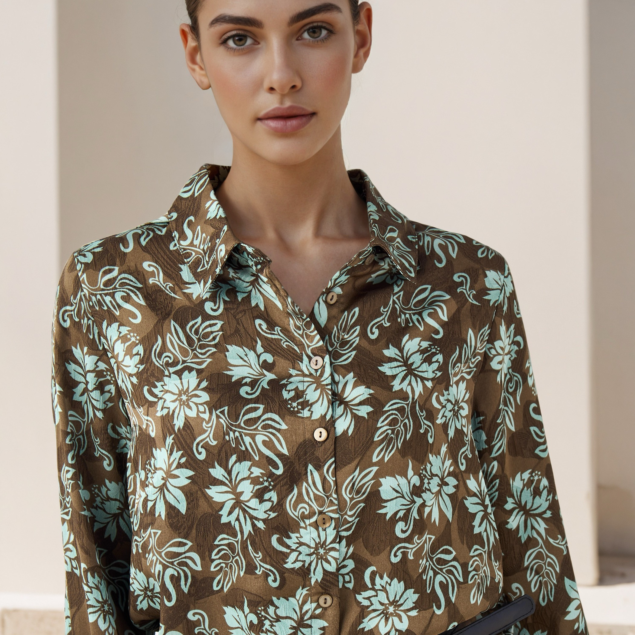 Regular Fit Viscose Floral Print Shirt with Collar-women-clothing-shirtsandblouses-shirts-image-4
